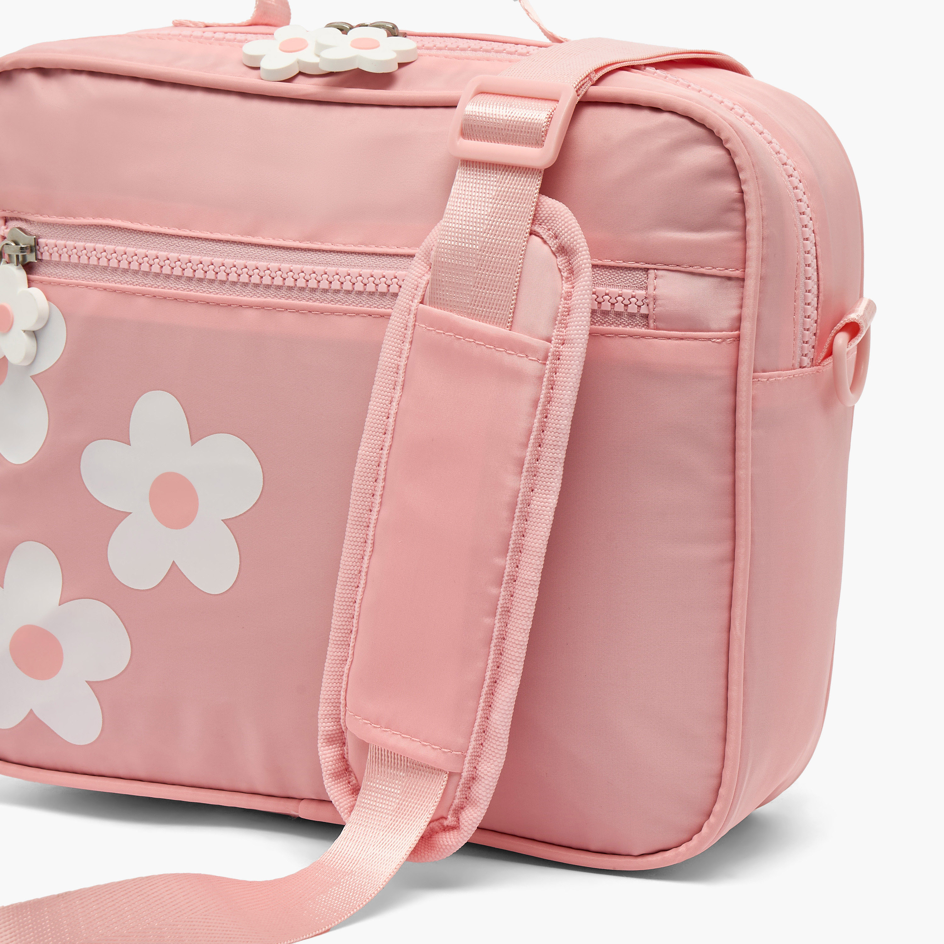 Juniors Floral Print Lunch Bag for Girls 8-12 Years with Detachable Strap-school-lunchessentials-lunchbags-image-6