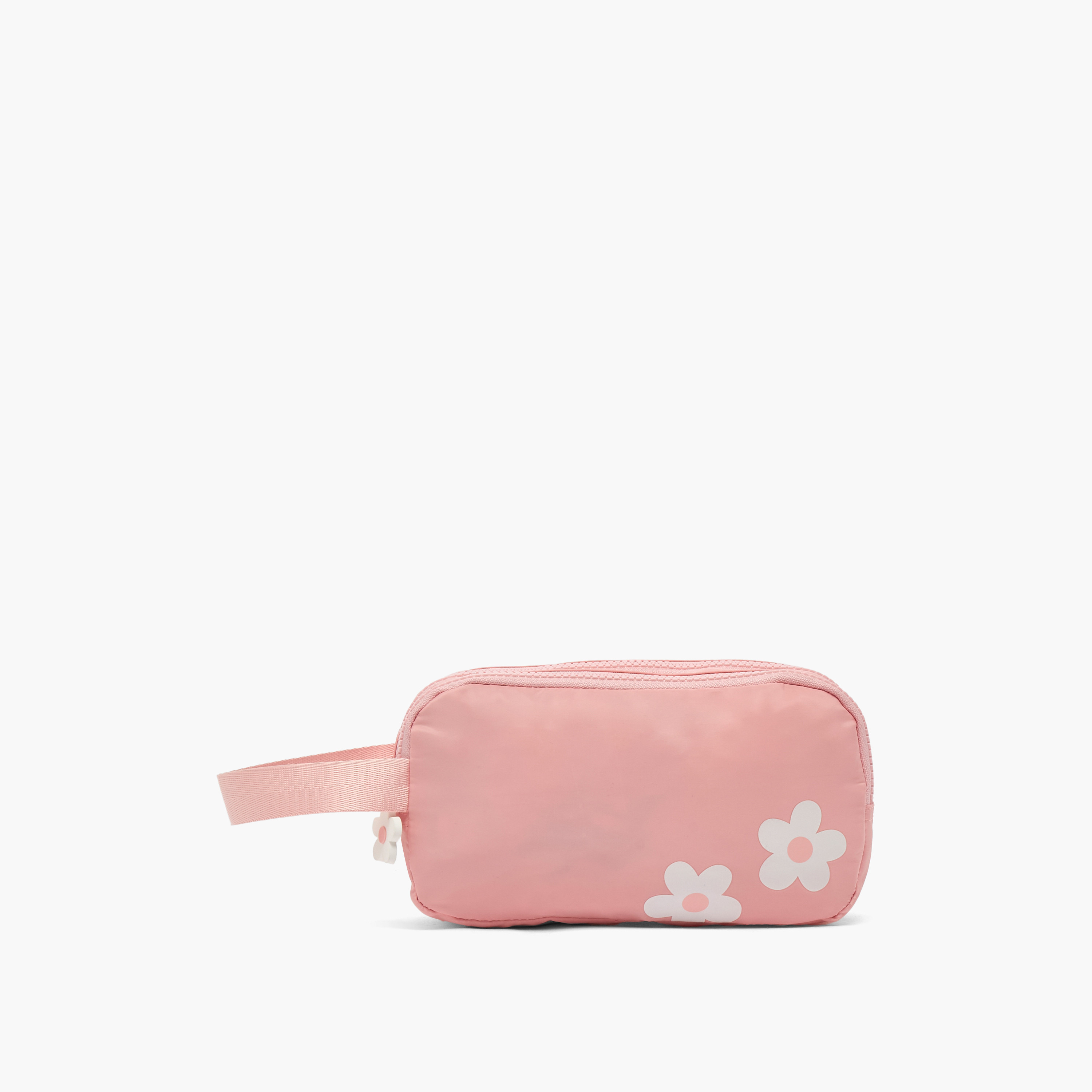 مقلمة بقسمين وطبعات زهرية من جونيوز-school-stationery-pencilcases-image-1