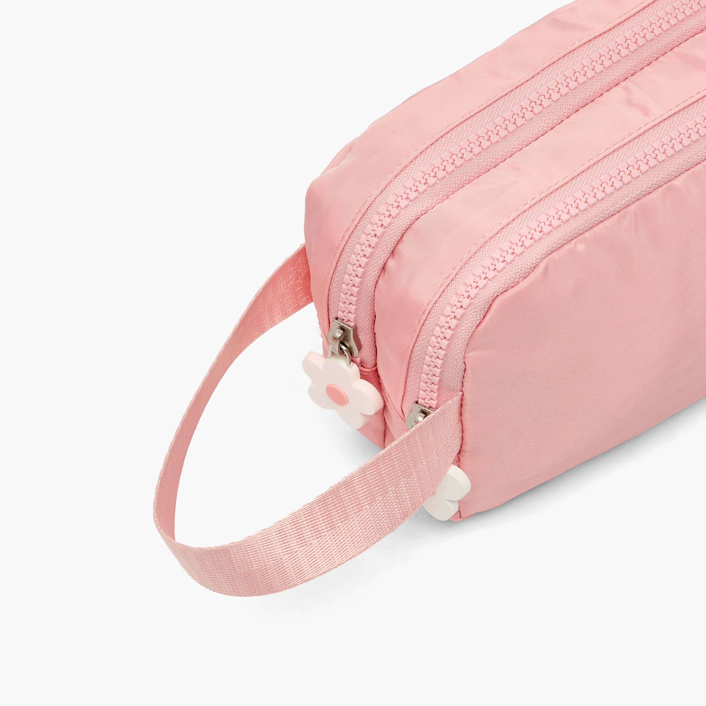 مقلمة بقسمين وطبعات زهرية من جونيوز-school-stationery-pencilcases-image-6