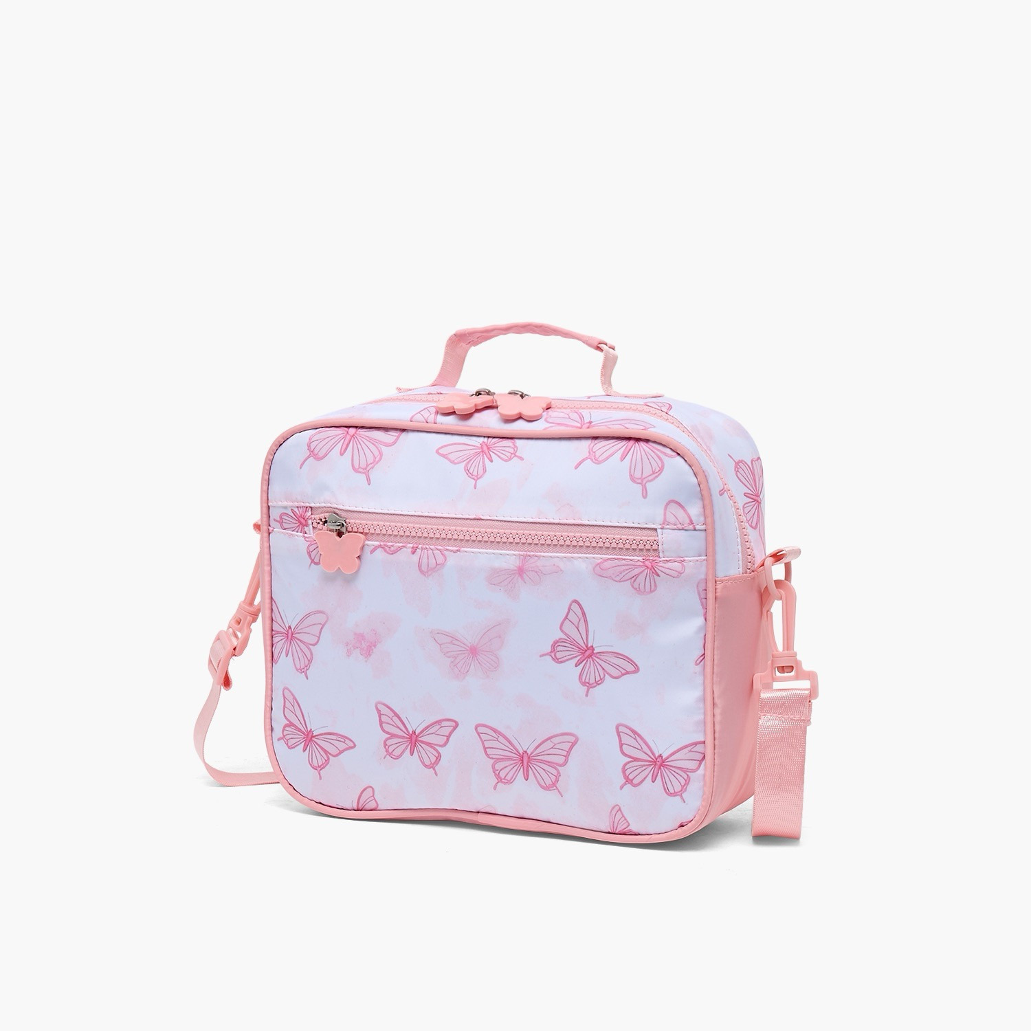 Juniors Butterfly Print Lunch Bag for Girls 8-12 Years with Detachable Strap-school-lunchessentials-lunchbags-image-4