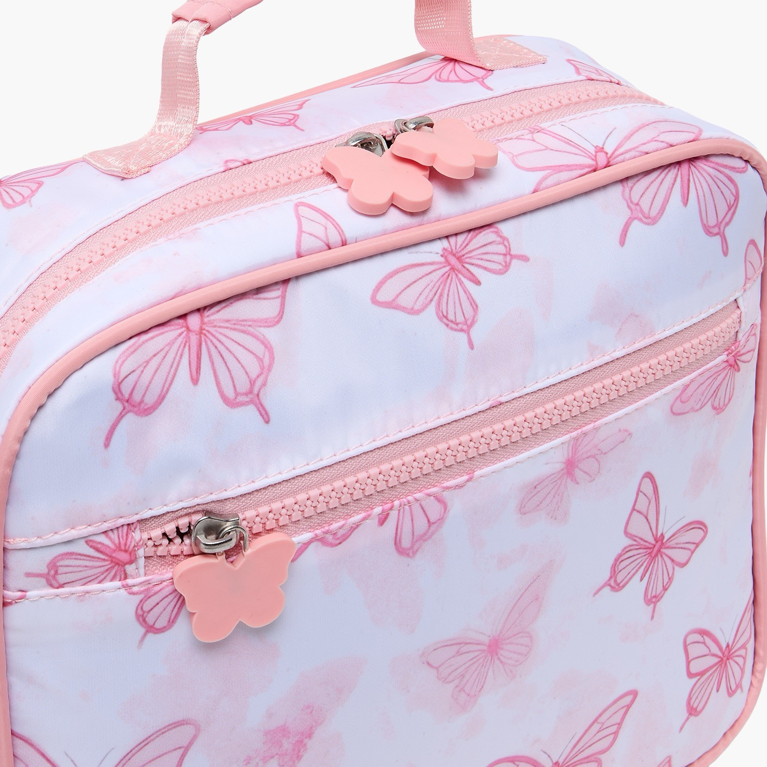 Juniors Butterfly Print Lunch Bag for Girls 8-12 Years with Detachable Strap-school-lunchessentials-lunchbags-image-5