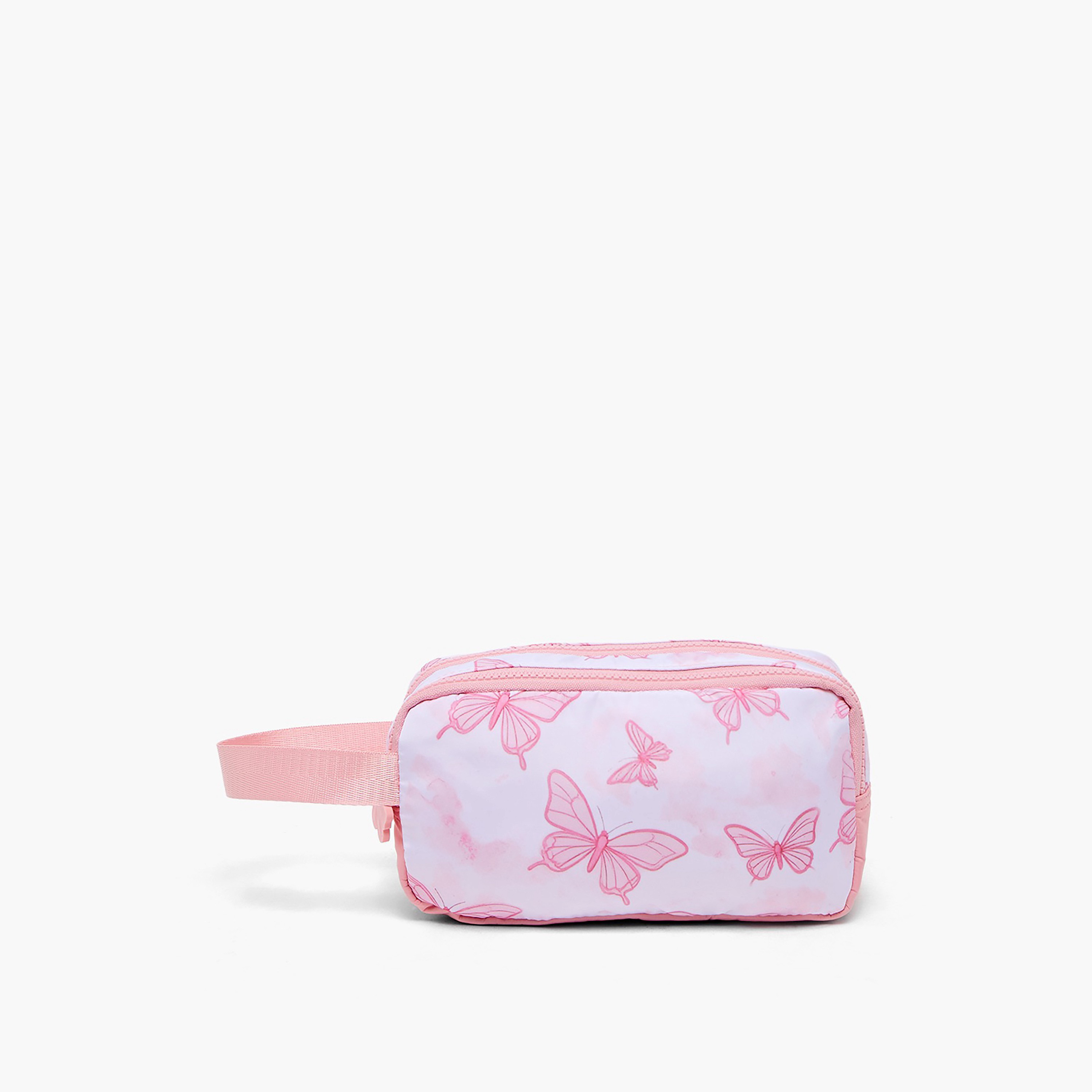مقلمة بقسمين وطبعات فراشة من جونيورز-school-stationery-pencilcases-image-1