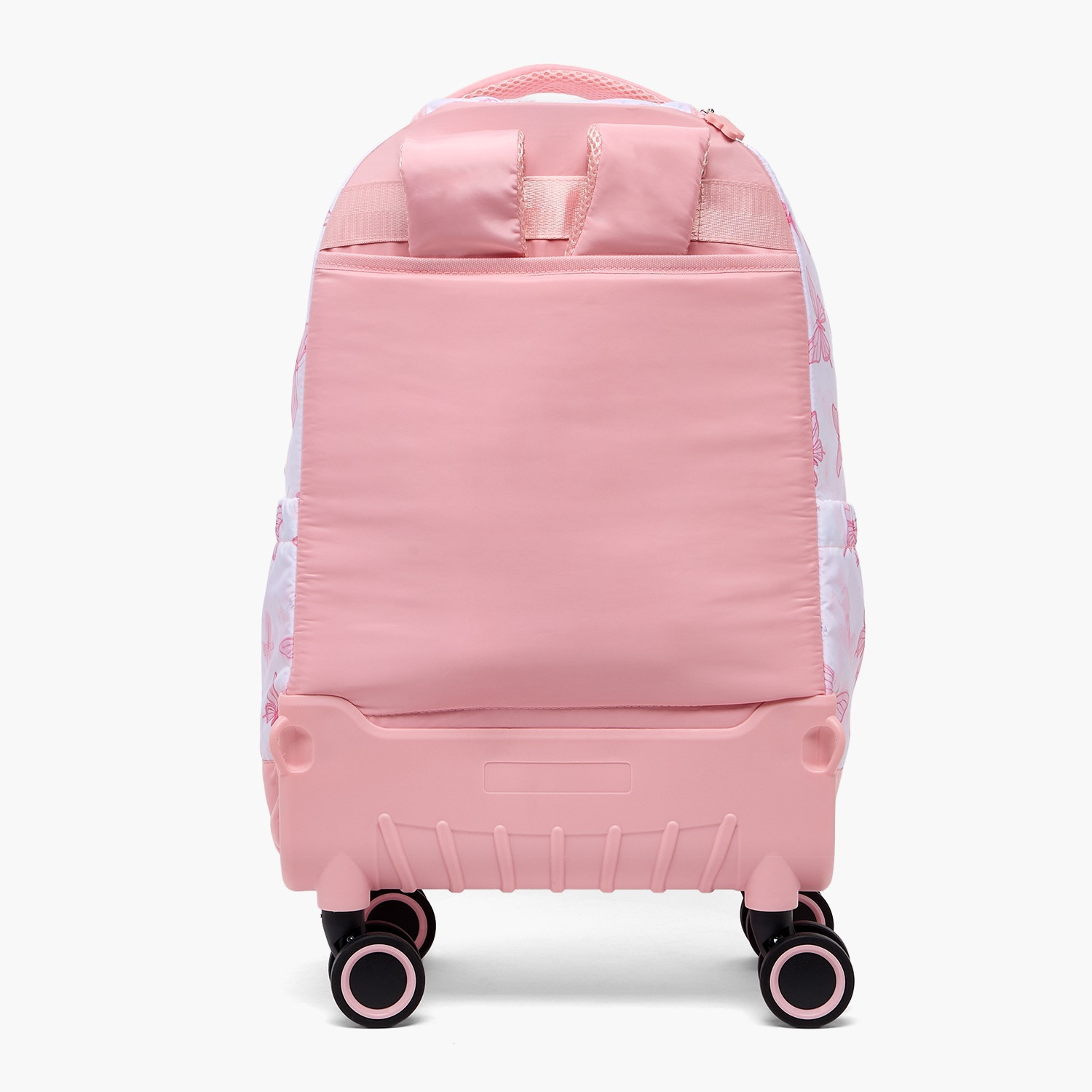 Juniors Butterfly Print Trolley Bag for Girls 8-12 Years Retractable Handle - 18 inches-school-bagsandbackpacks-trolleybags-image-13