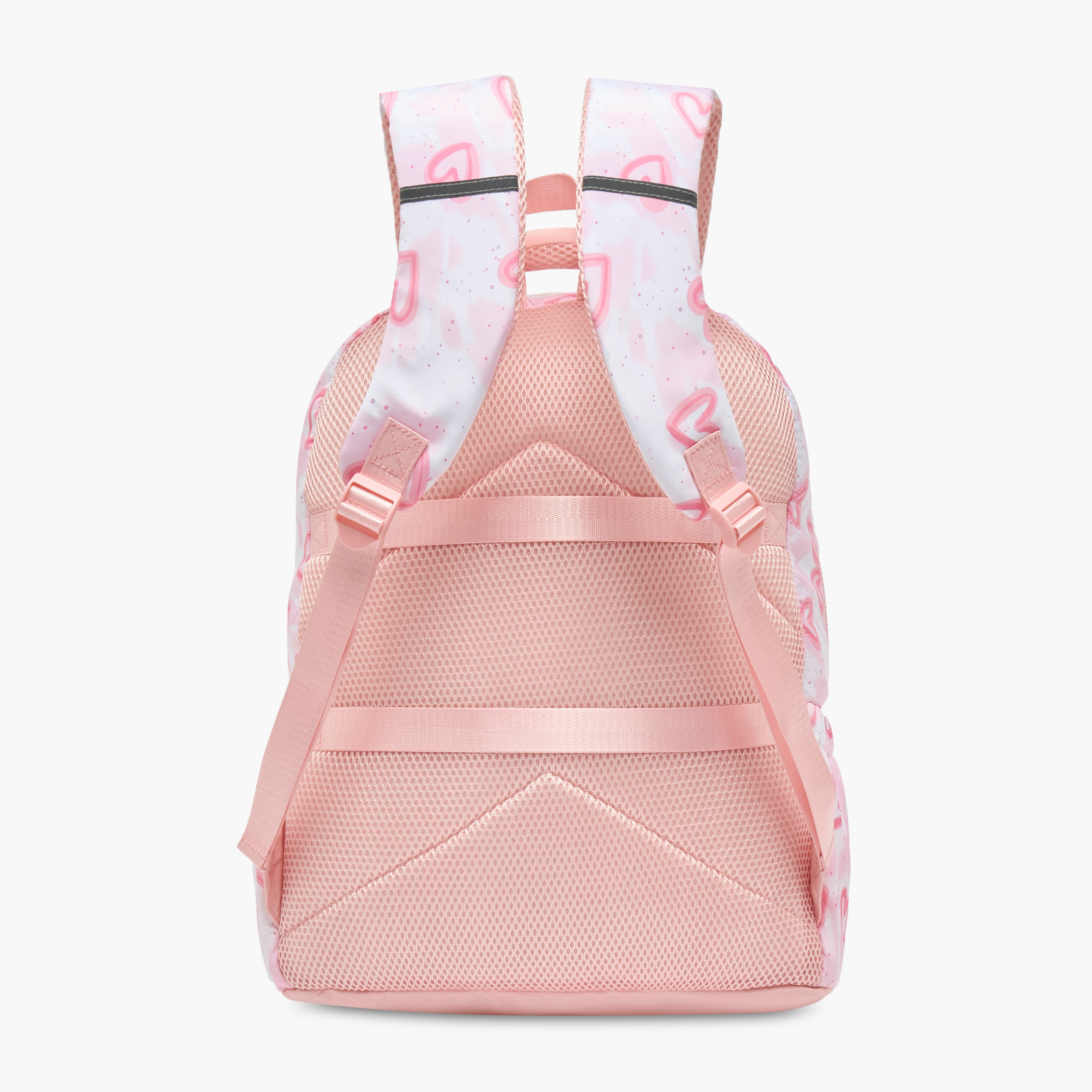 Juniors Heart Print Backpack for Girls 5-8 Years with Padded Shoulder Straps-school-bagsandbackpacks-backpacks-image-8