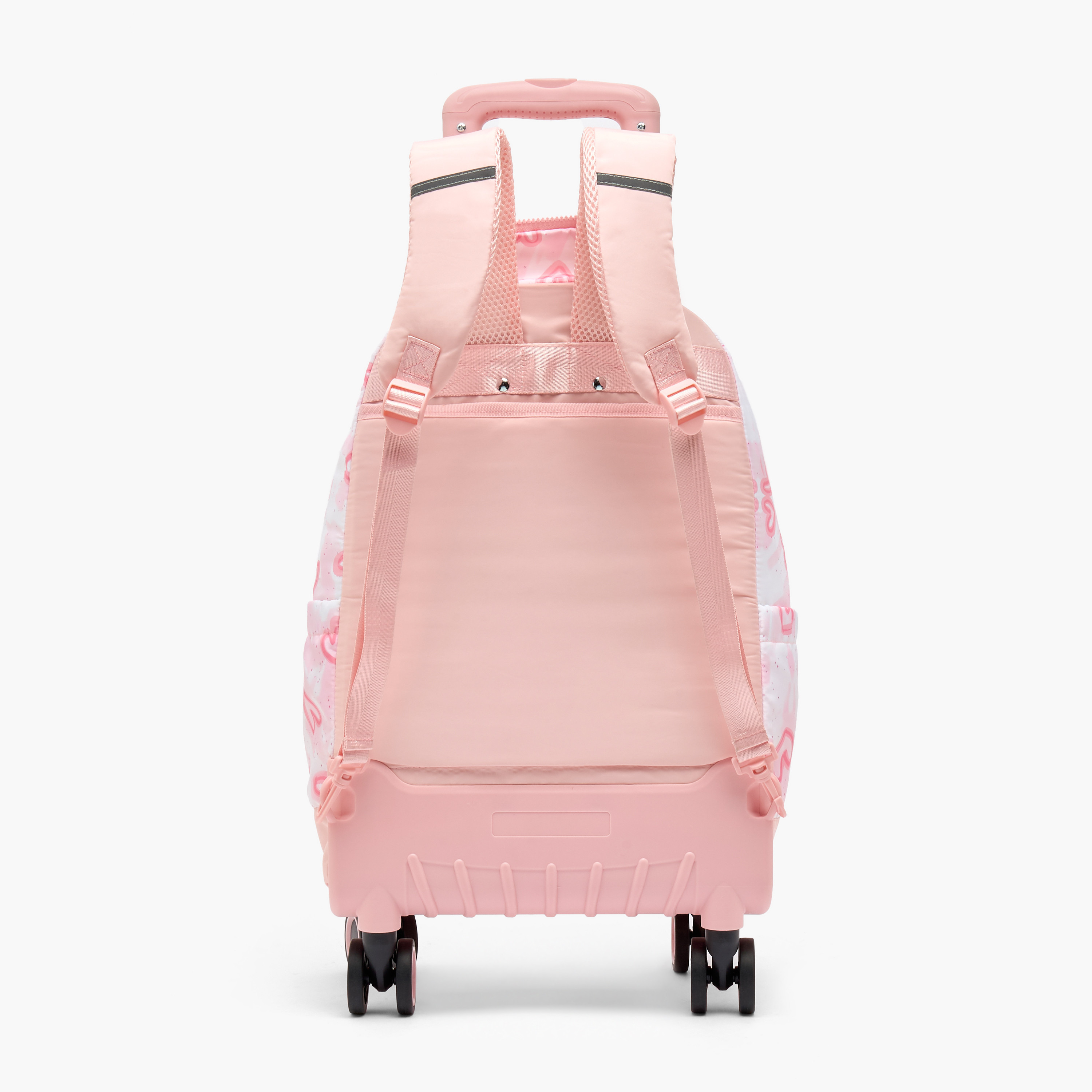 Juniors Heart Print Trolley Bag for Girls 8-12 Years with Durable Wheels - 18 inches-school-bagsandbackpacks-trolleybags-image-5