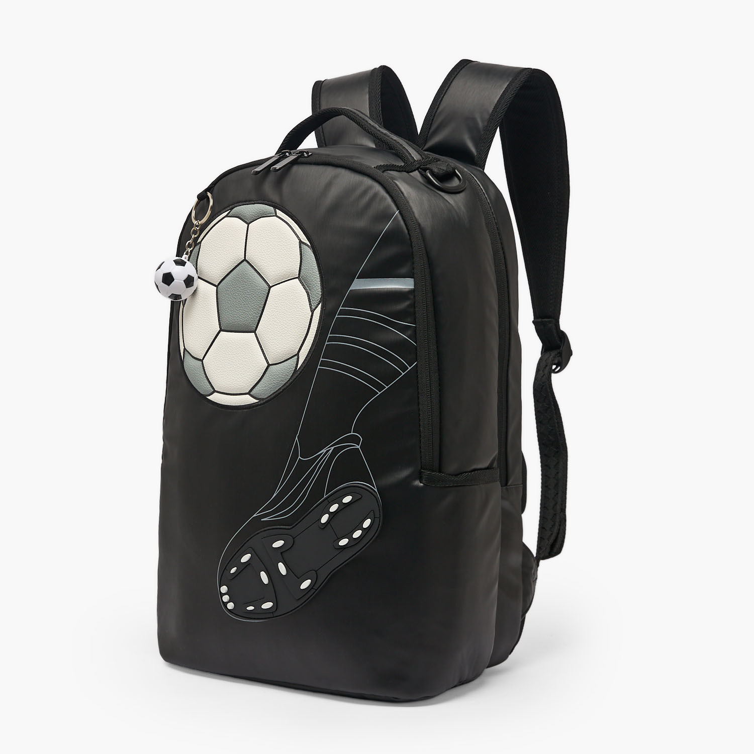 شنطة ظهر بطبعات كرة قدم وحمالات مبطنة للأولاد من 8-12 عام من جونيورز - 17 بوصة-school-bagsandbackpacks-backpacks-image-2