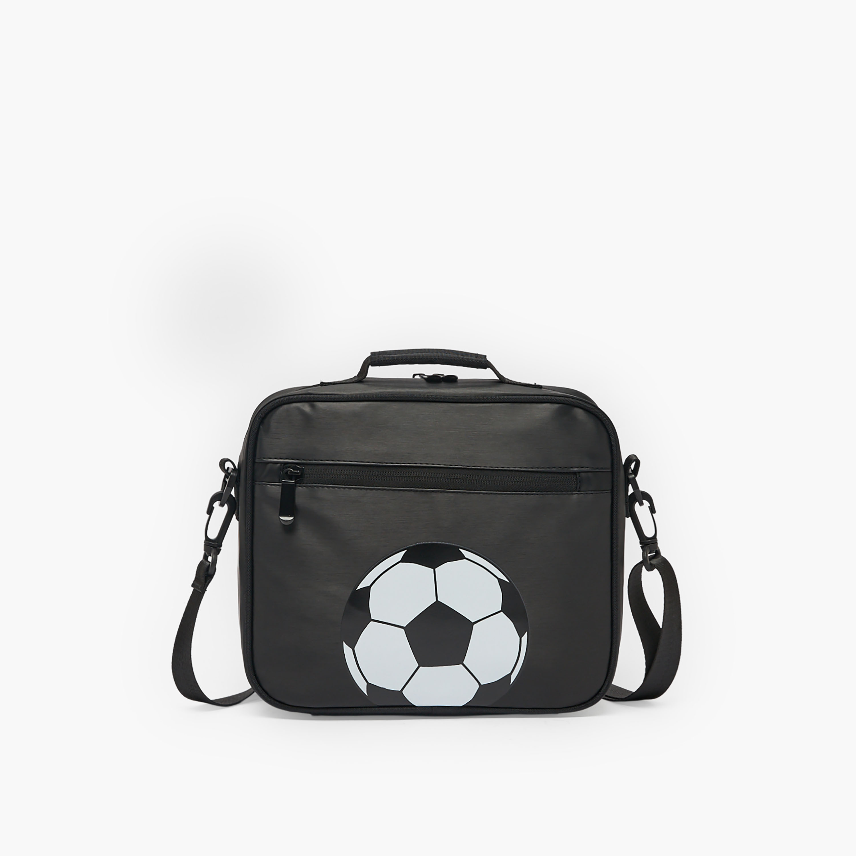 شنطة غداء معزولة بطبعات كرة قدم للأولاد بعمر 8-12 سنة من جونيورز-school-lunchessentials-lunchbags-image-1