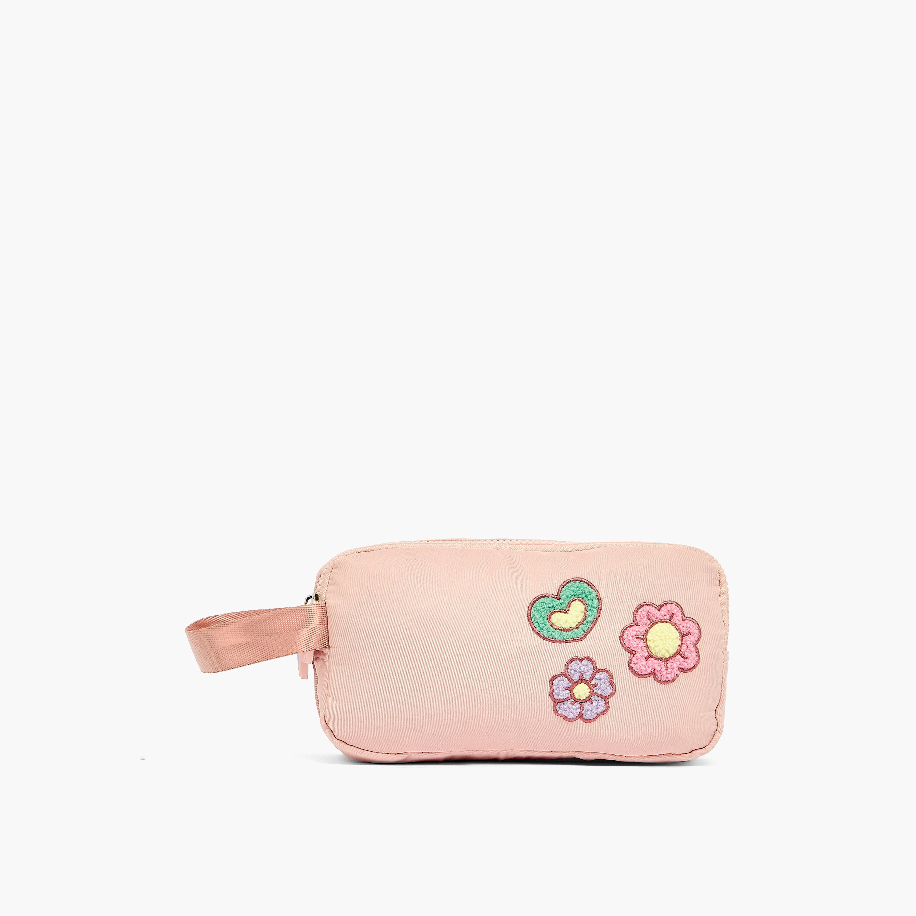 Juniors Floral Applique Pencil Pouch with 2 Compartments-school-stationery-pencilcases-image-1