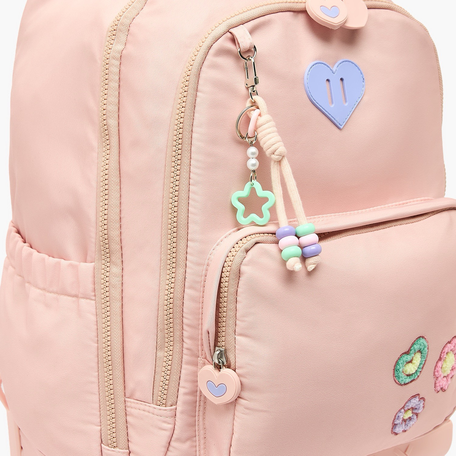 شنطة ترولي بتطريز أزهار ومقبض قابل للسحب للبنات من 8 - 12 سنة من جونيورز - 18 بوصة-school-bagsandbackpacks-trolleybags-image-5