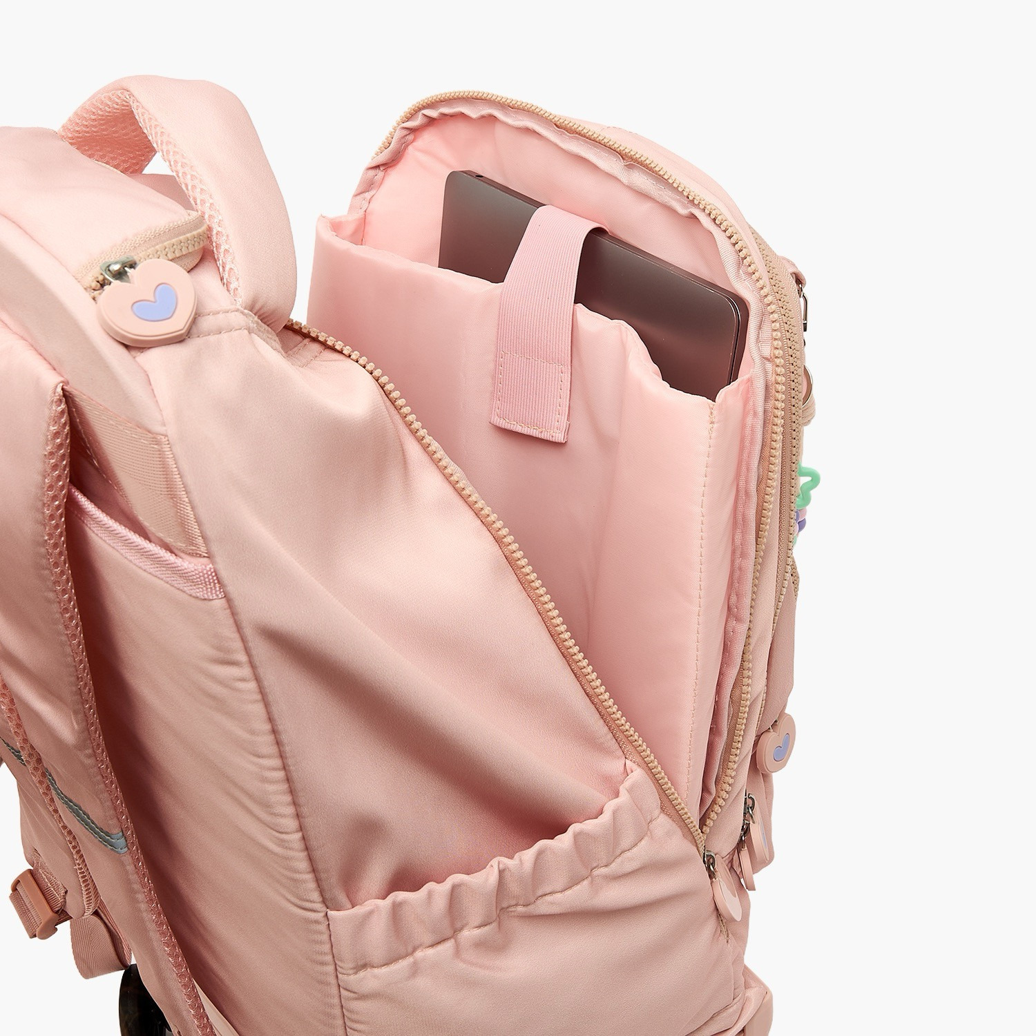 شنطة ترولي بتطريز أزهار ومقبض قابل للسحب للبنات من 8 - 12 سنة من جونيورز - 18 بوصة-school-bagsandbackpacks-trolleybags-image-7