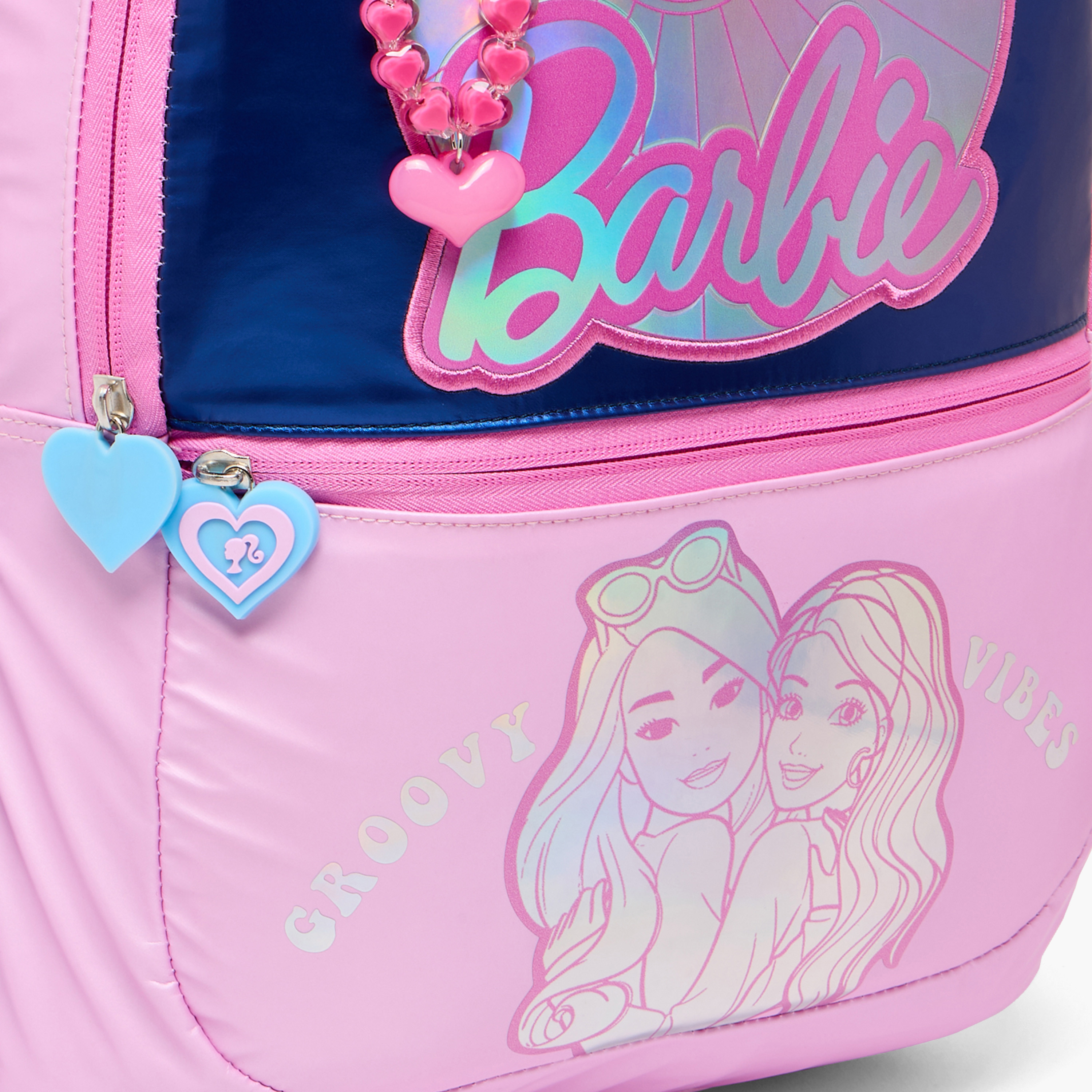 Barbie Print Backpack for Girls 5-8 Years with Padded Straps - 16 inches-school-bagsandbackpacks-backpacks-image-6