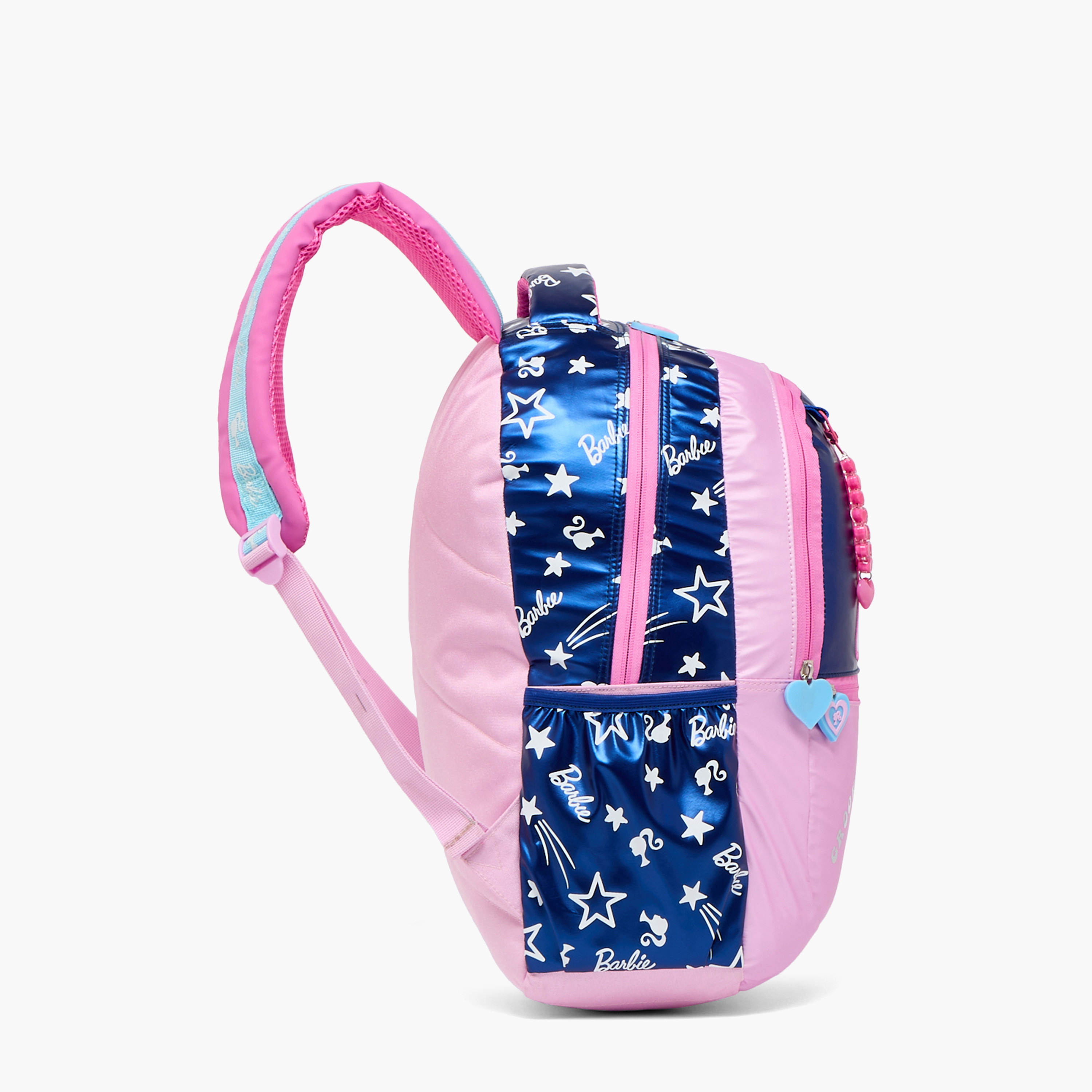 Barbie Print Backpack for Girls 5-8 Years with Padded Straps - 16 inches-school-bagsandbackpacks-backpacks-image-9