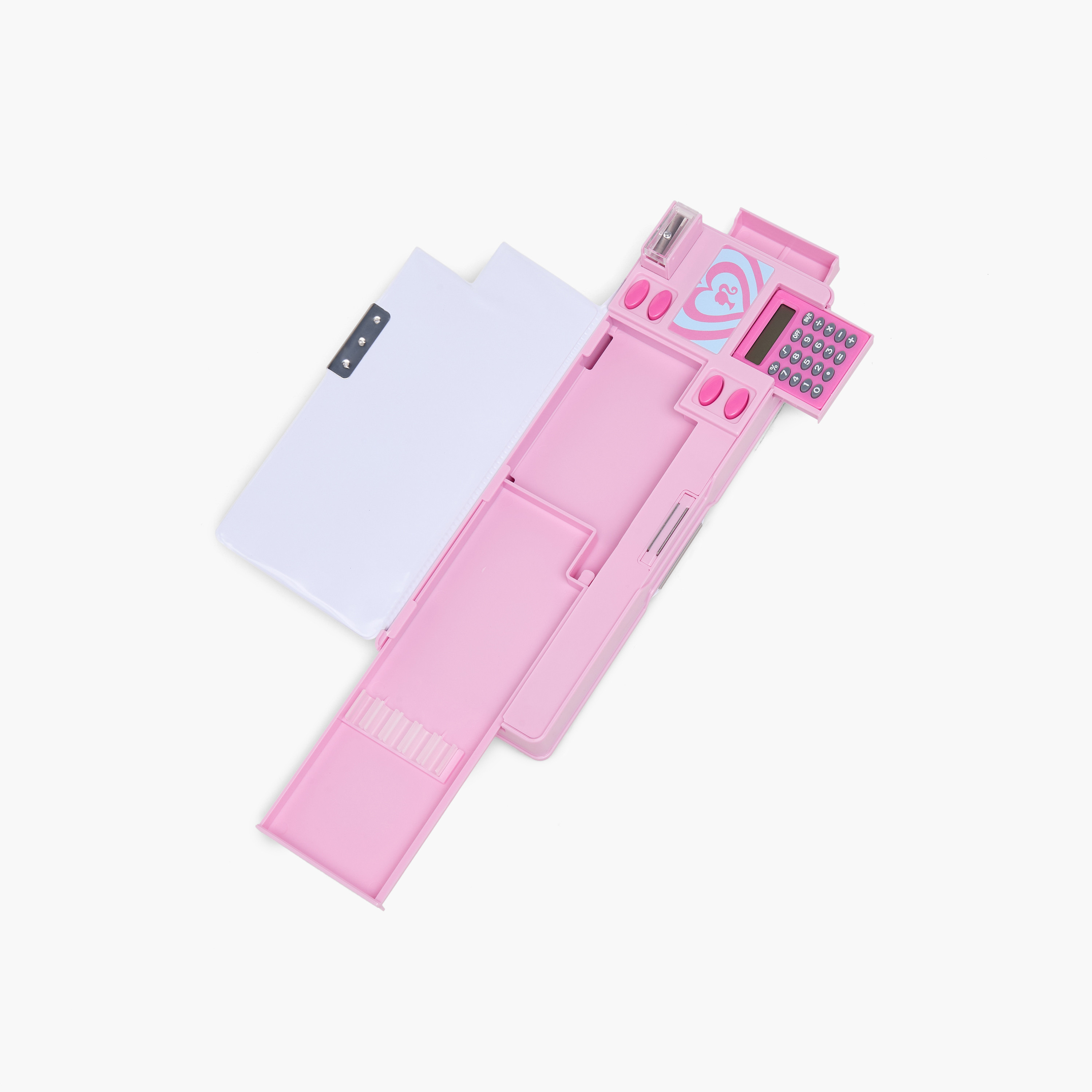 Barbie Glitter Print Pencil Case with Calculator-school-stationery-pencilcases-image-5