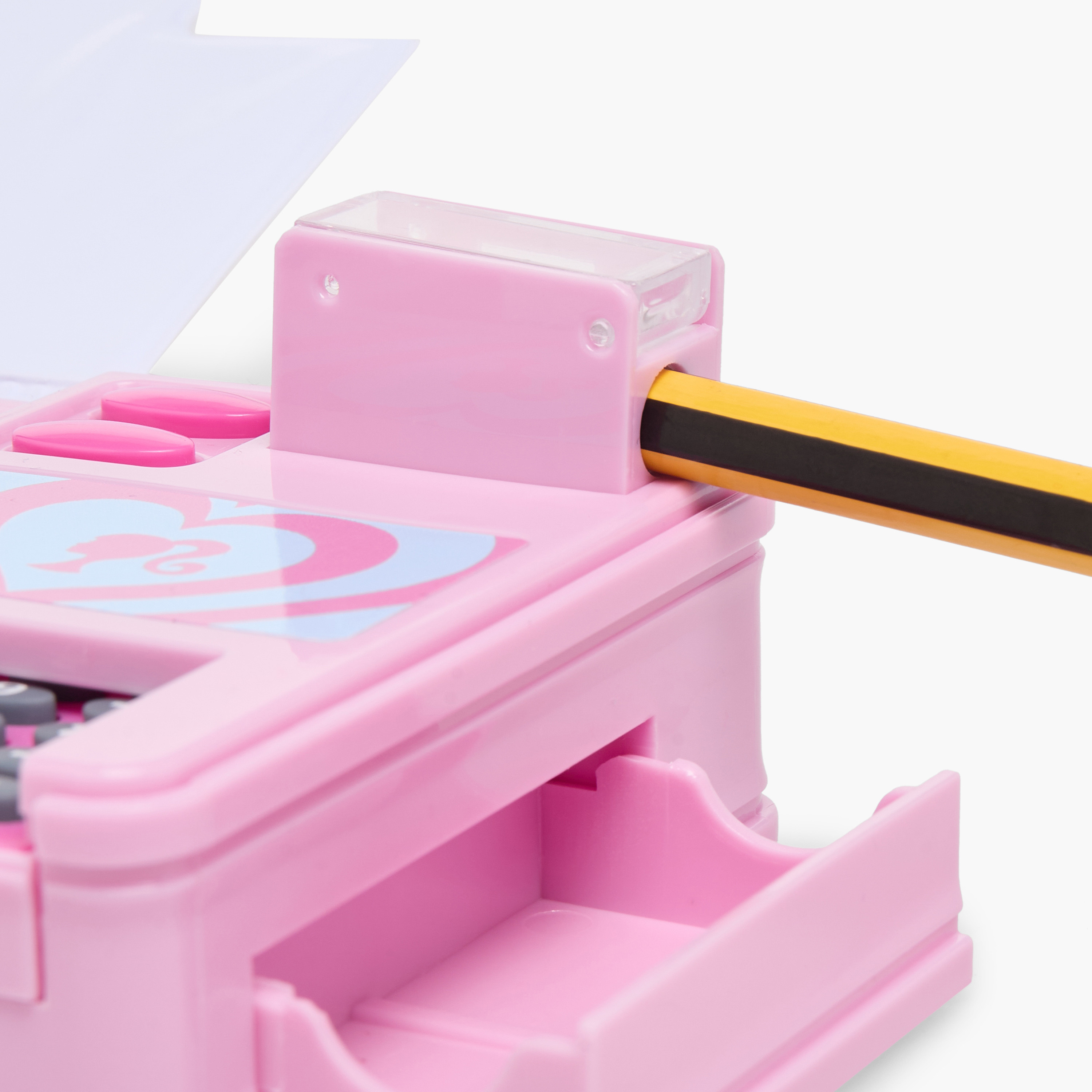 Barbie Glitter Print Pencil Case with Calculator-school-stationery-pencilcases-image-6