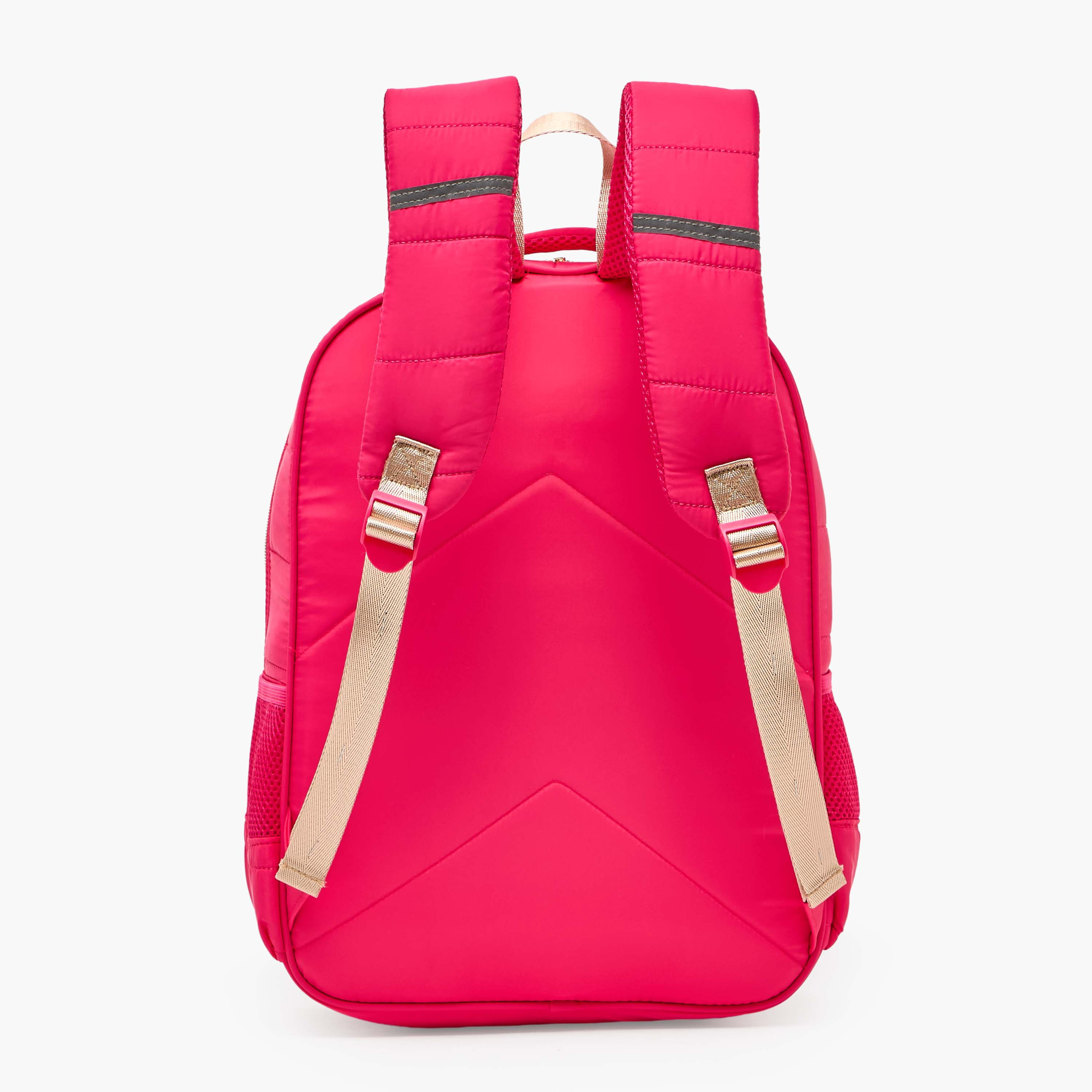 شنطة ظهر بنسجة بارزة للبنات من 8-12 سنة مع أحزمة مبطنة من باربي - 17 بوصة-school-bagsandbackpacks-backpacks-image-8
