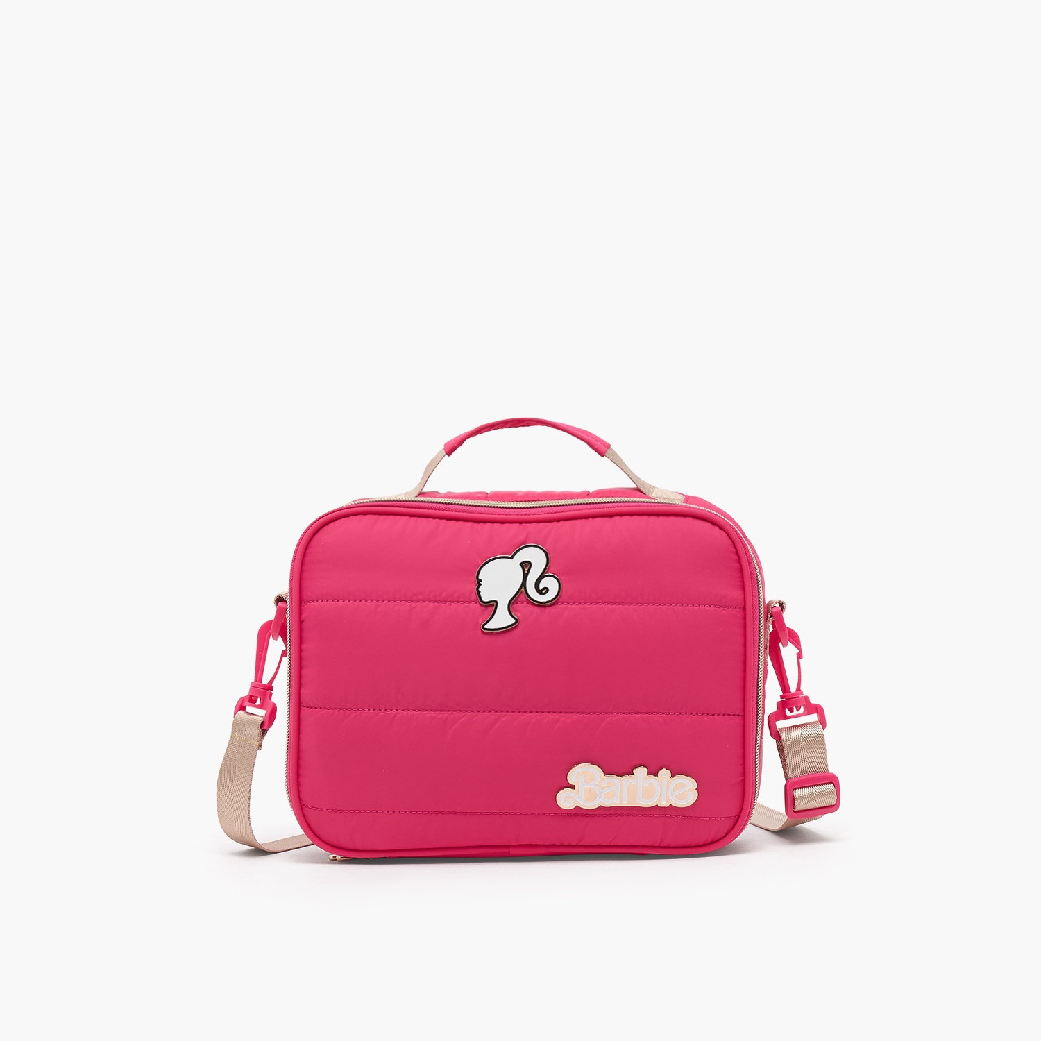 Barbie Textured Lunch Bag for Girls 8-12 Years with Zip Closure-school-lunchessentials-lunchbags-image-1