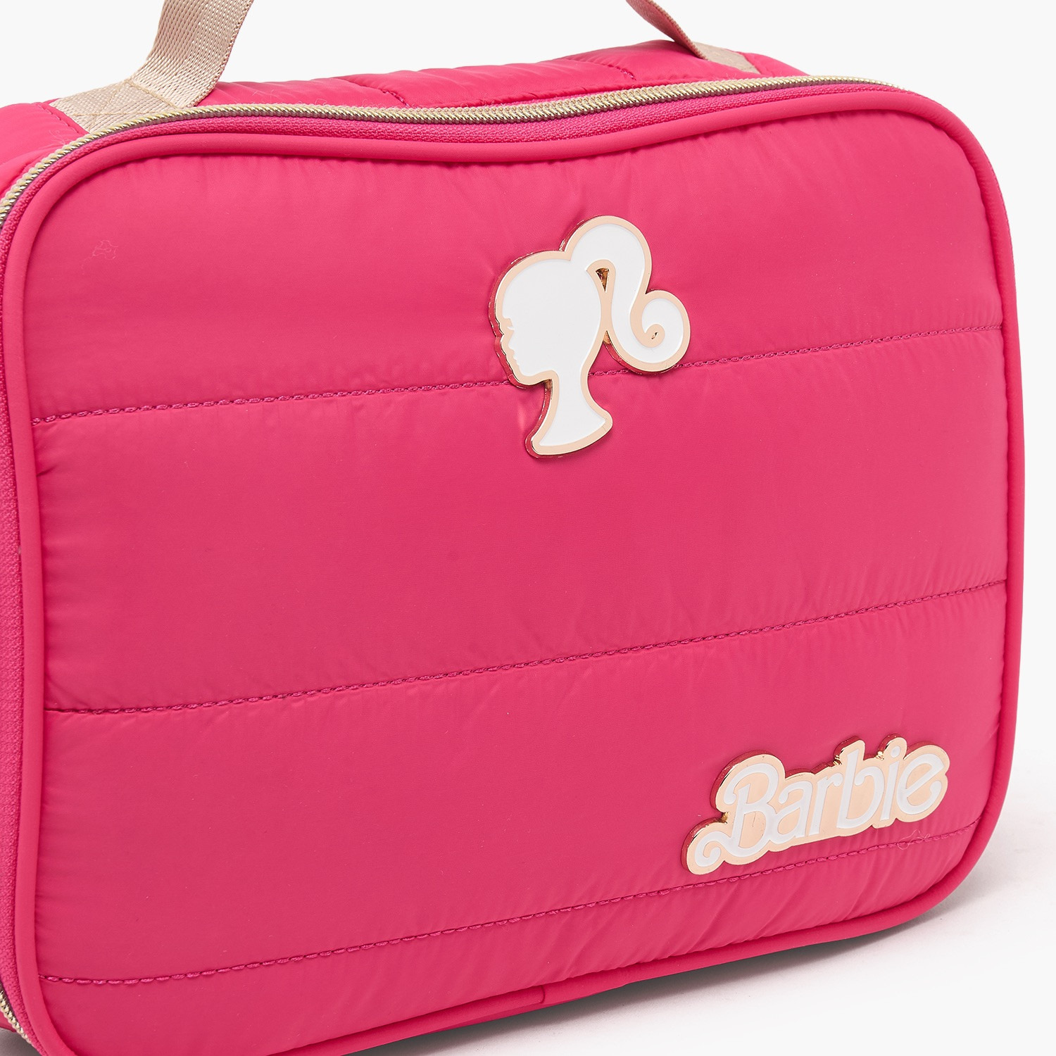 Barbie Textured Lunch Bag for Girls 8-12 Years with Zip Closure-school-lunchessentials-lunchbags-image-3