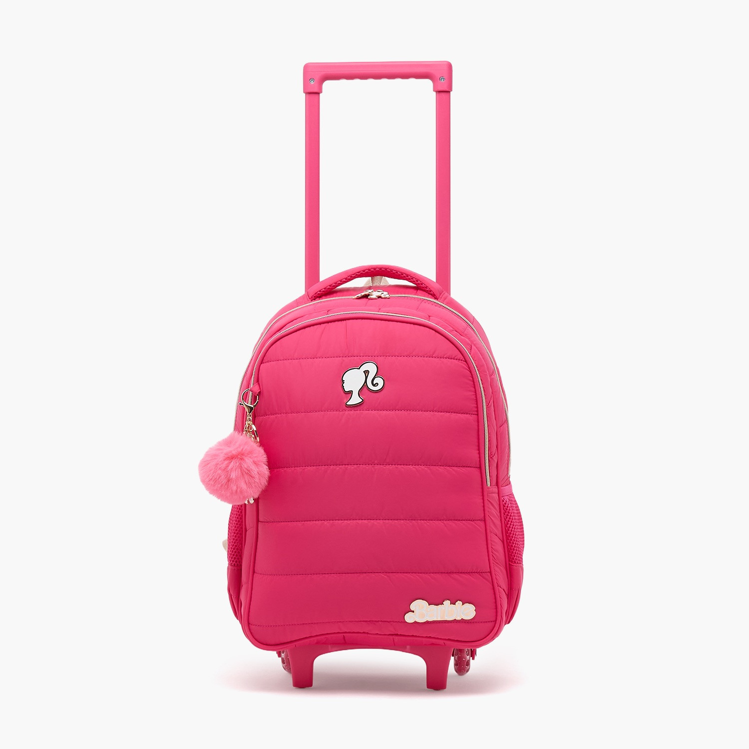 شنطة ترولي للبنات 8-12 سنوات بمقبض قابل للسحب من باربي - 18 بوصة-school-bagsandbackpacks-trolleybags-image-1