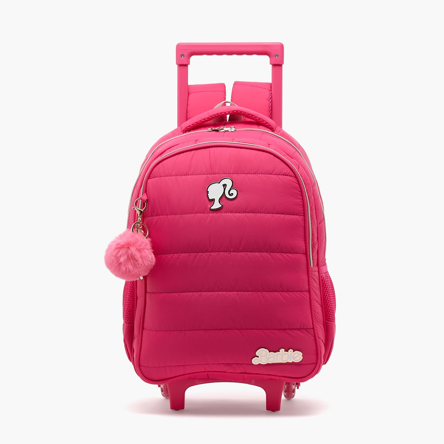 شنطة ترولي للبنات 8-12 سنوات بمقبض قابل للسحب من باربي - 18 بوصة-school-bagsandbackpacks-trolleybags-image-2