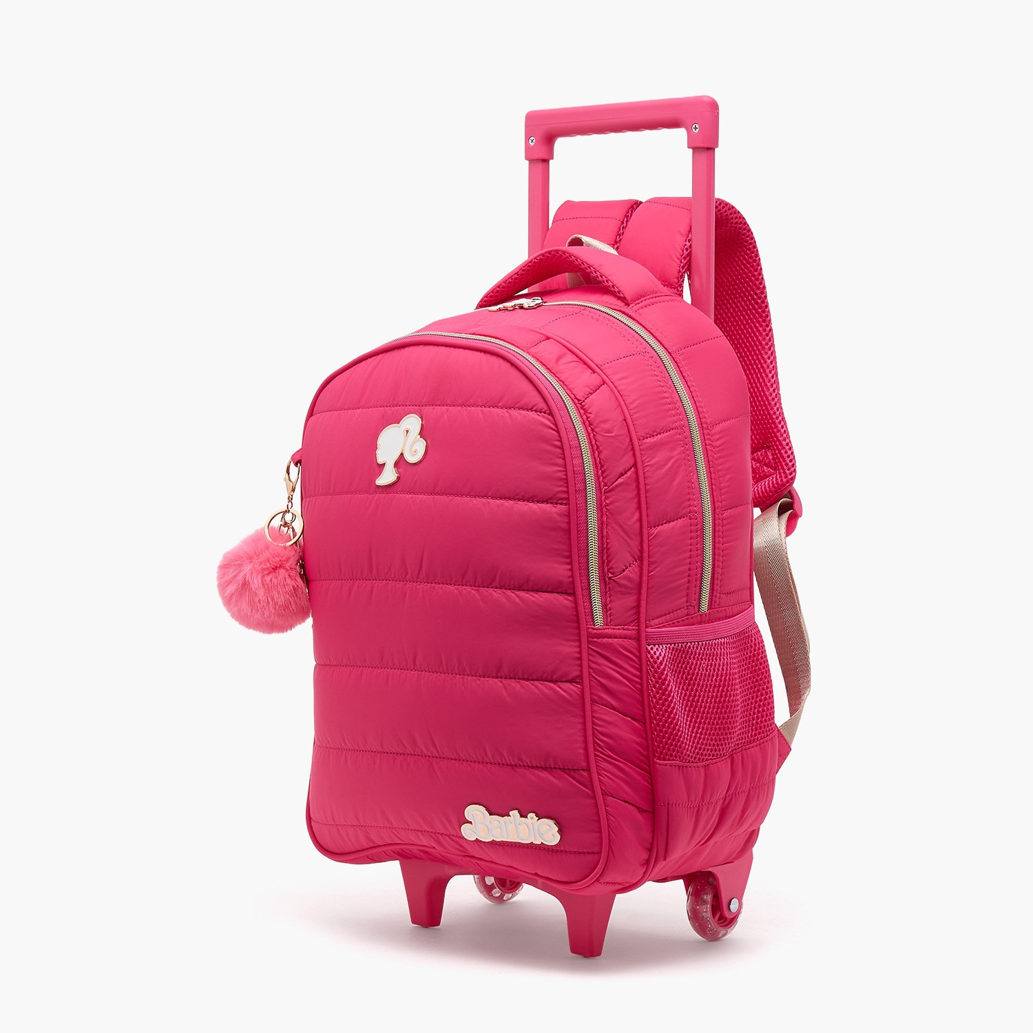 شنطة ترولي للبنات 8-12 سنوات بمقبض قابل للسحب من باربي - 18 بوصة-school-bagsandbackpacks-trolleybags-image-7