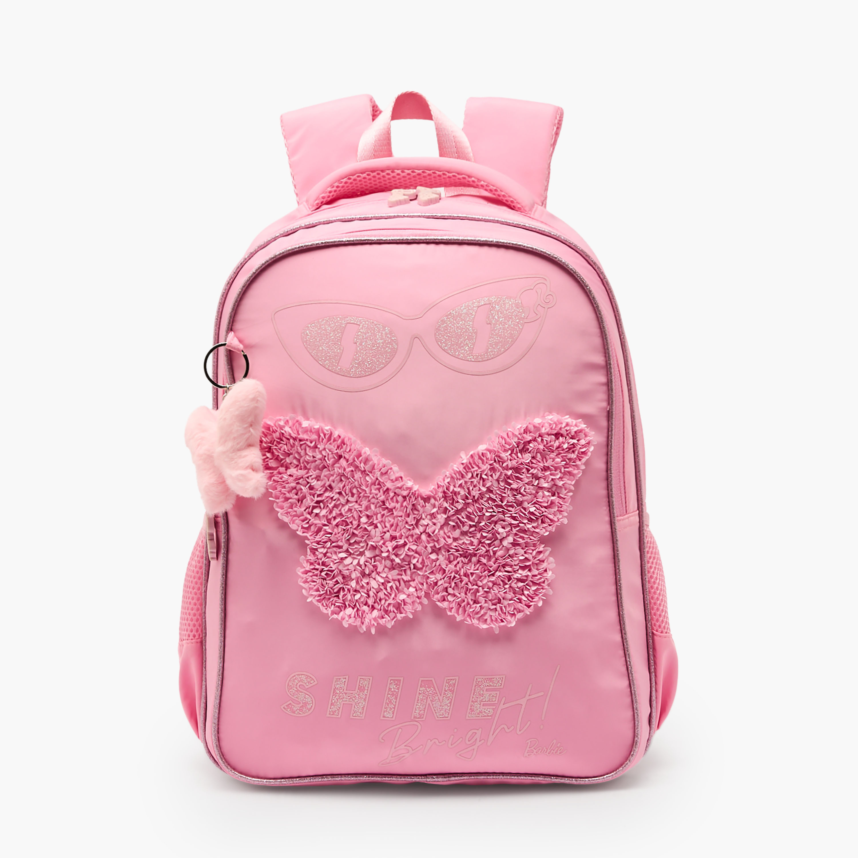 شنطة ظهر بزخارف فراشات للبنات بعمر 5-8 سنوات من باربي - 16 بوصة-school-bagsandbackpacks-backpacks-image-1
