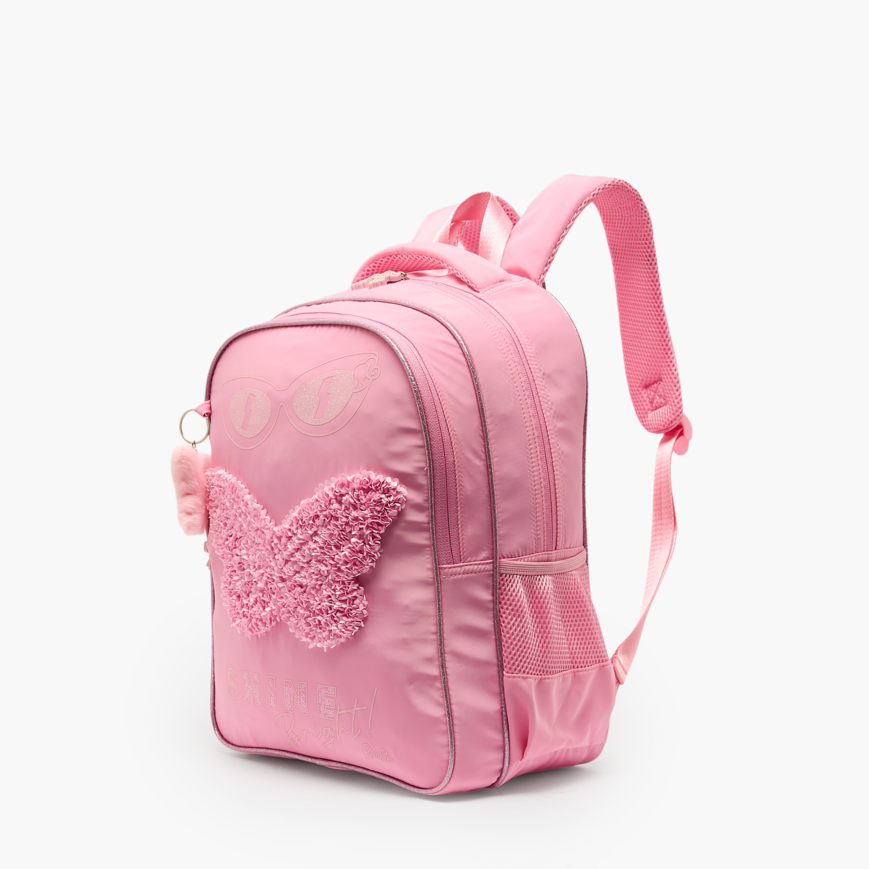 شنطة ظهر بزخارف فراشات للبنات بعمر 5-8 سنوات من باربي - 16 بوصة-school-bagsandbackpacks-backpacks-image-2
