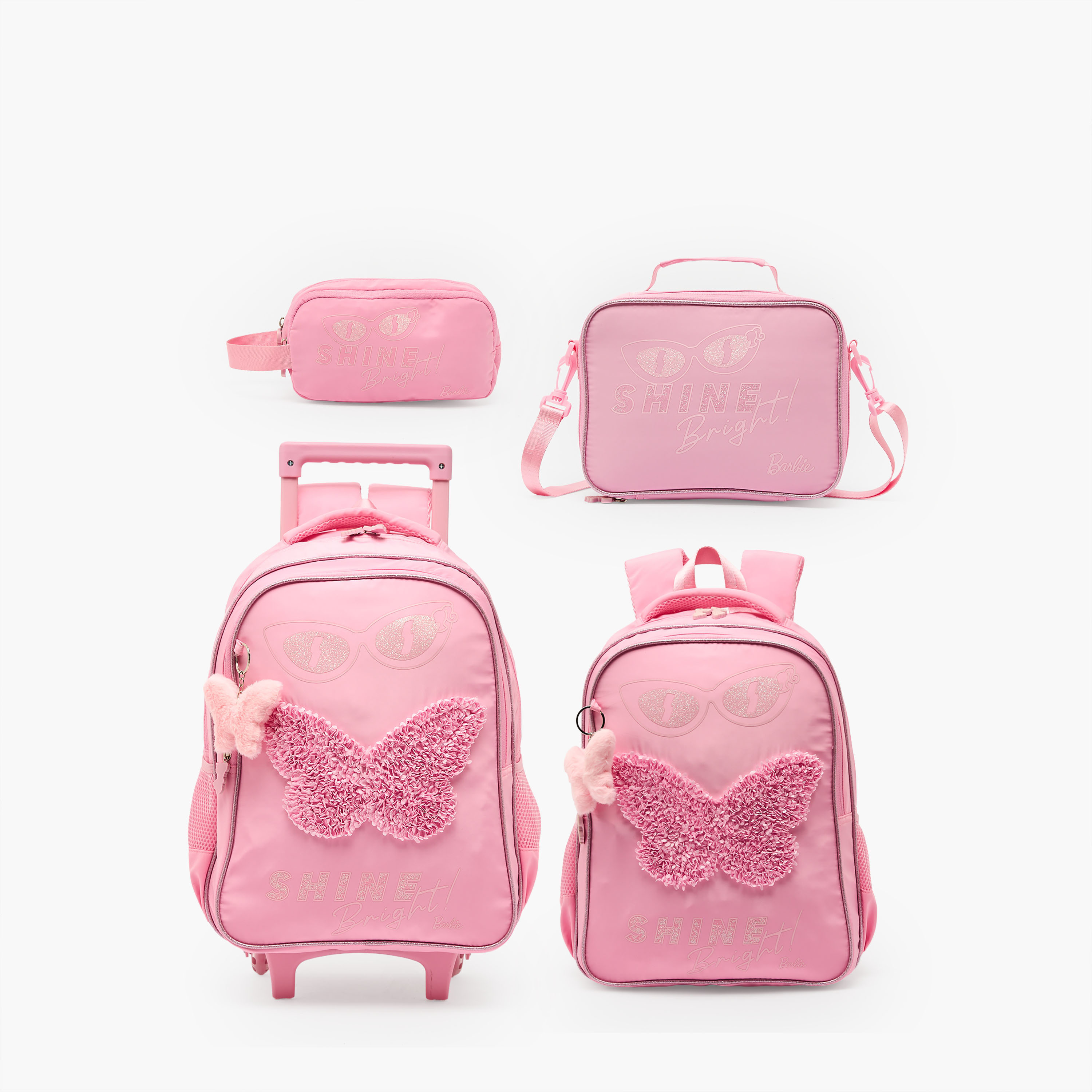 شنطة ظهر بزخارف فراشات للبنات بعمر 5-8 سنوات من باربي - 16 بوصة-school-bagsandbackpacks-backpacks-image-9