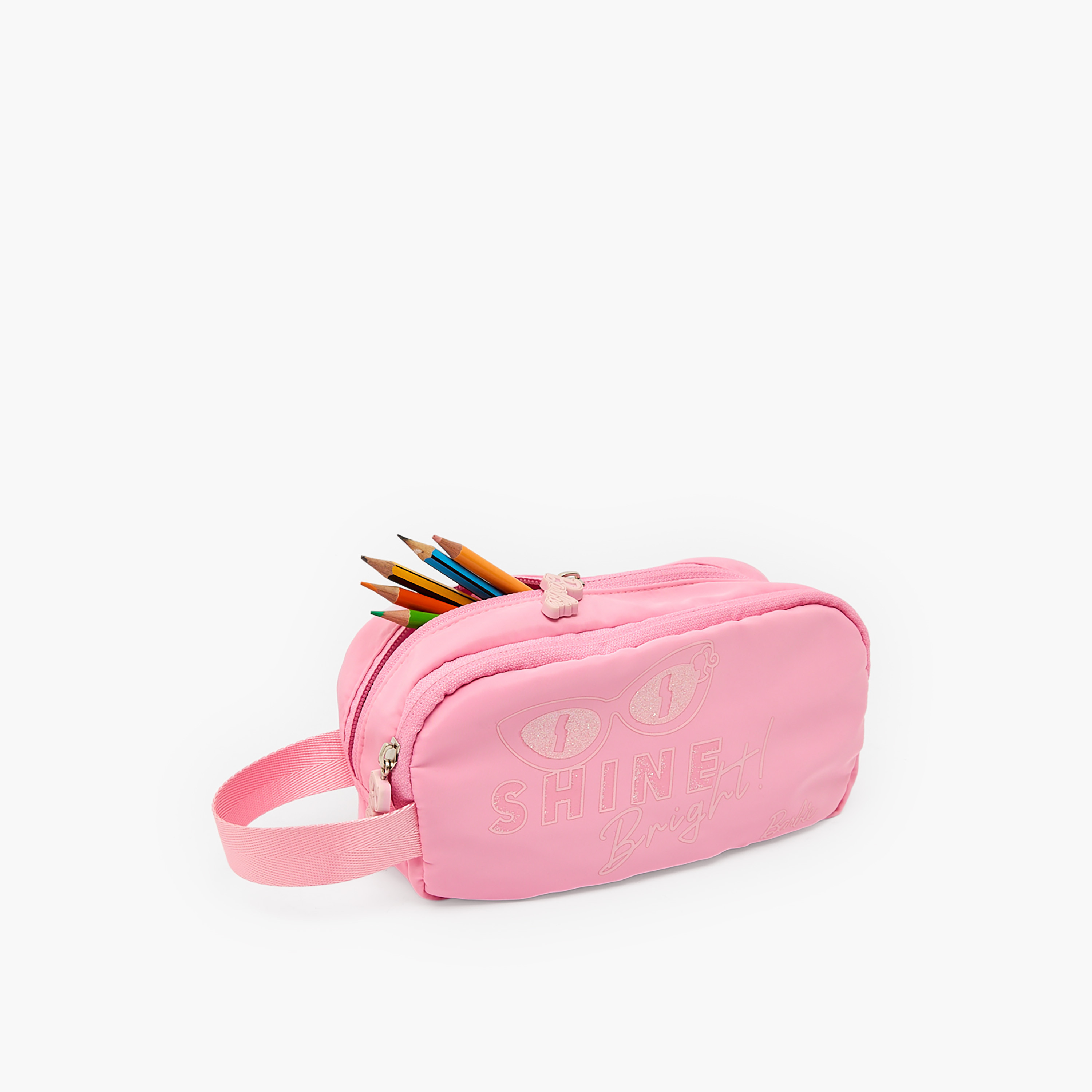 مقلمة بقسمين وطبعات باربي-school-stationery-pencilcases-image-5