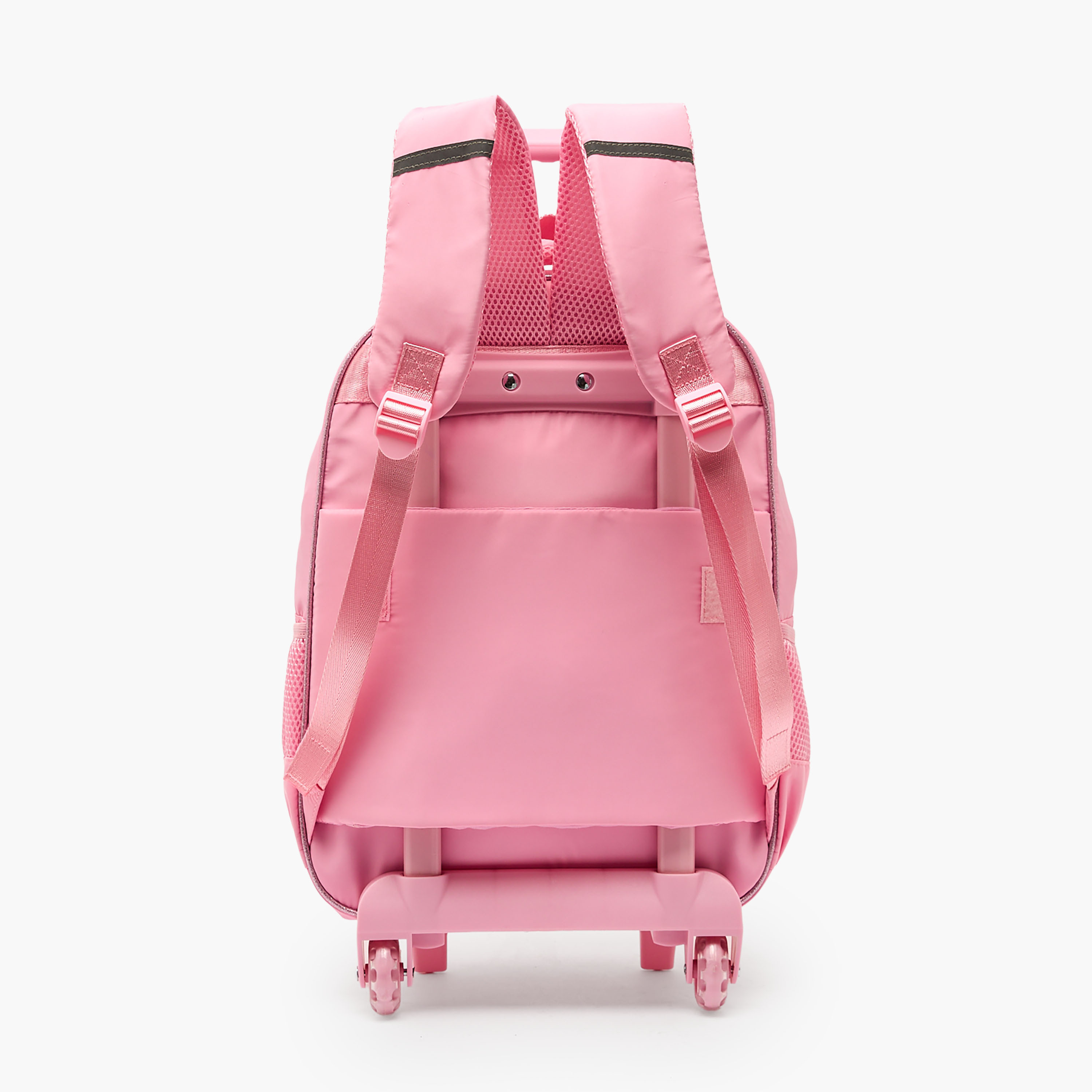 Barbie Print Trolley Bag for Girls 5-8 Years Retractable Handle - 16 inches-school-bagsandbackpacks-trolleybags-image-10