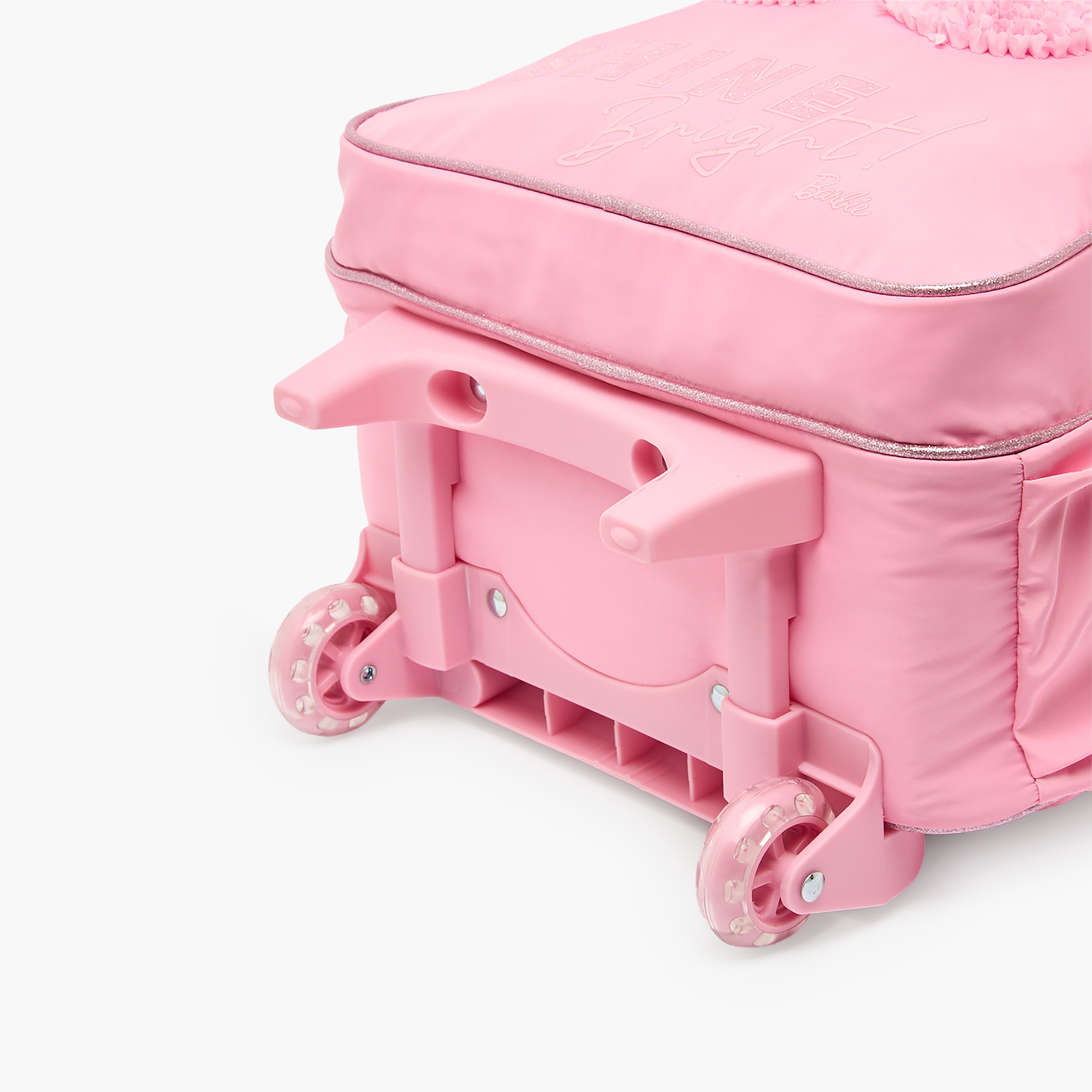 Barbie Print Trolley Bag for Girls 5-8 Years Retractable Handle - 16 inches-school-bagsandbackpacks-trolleybags-image-12