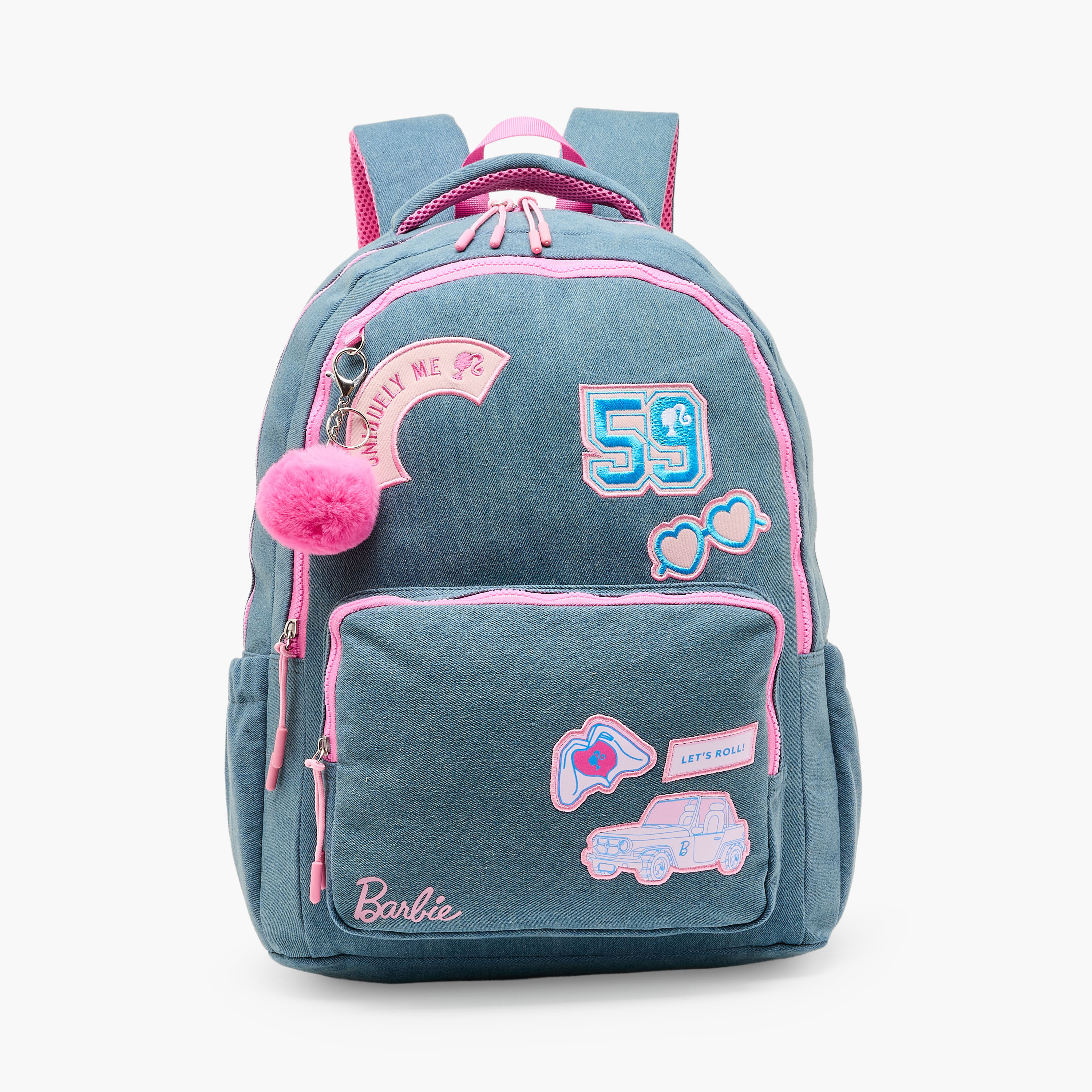 Barbie Print Backpack for Girls 8-12 Years with Padded Shoulder Straps - 17 inches-school-bagsandbackpacks-backpacks-image-2
