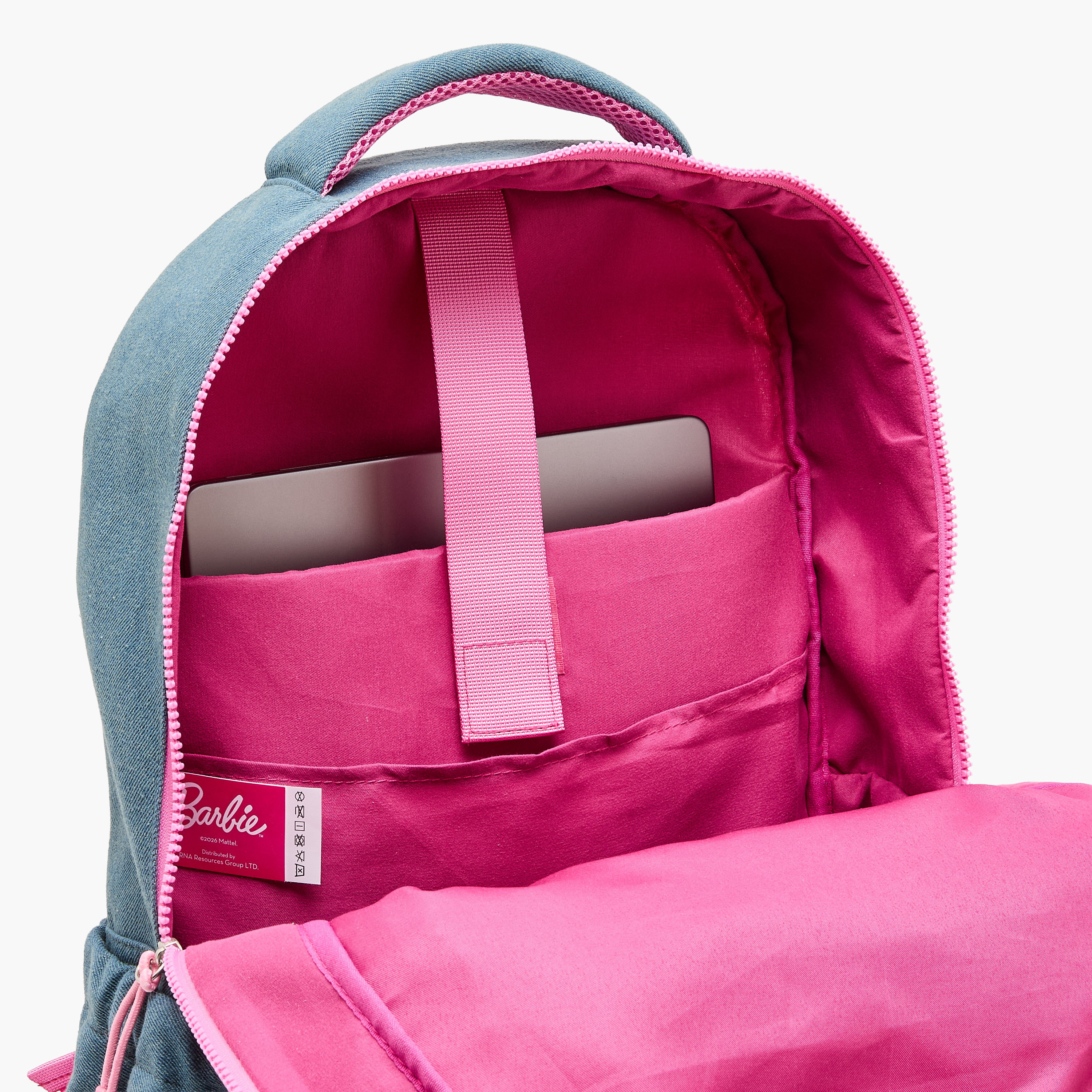 Barbie Print Backpack for Girls 8-12 Years with Padded Shoulder Straps - 17 inches-school-bagsandbackpacks-backpacks-image-7