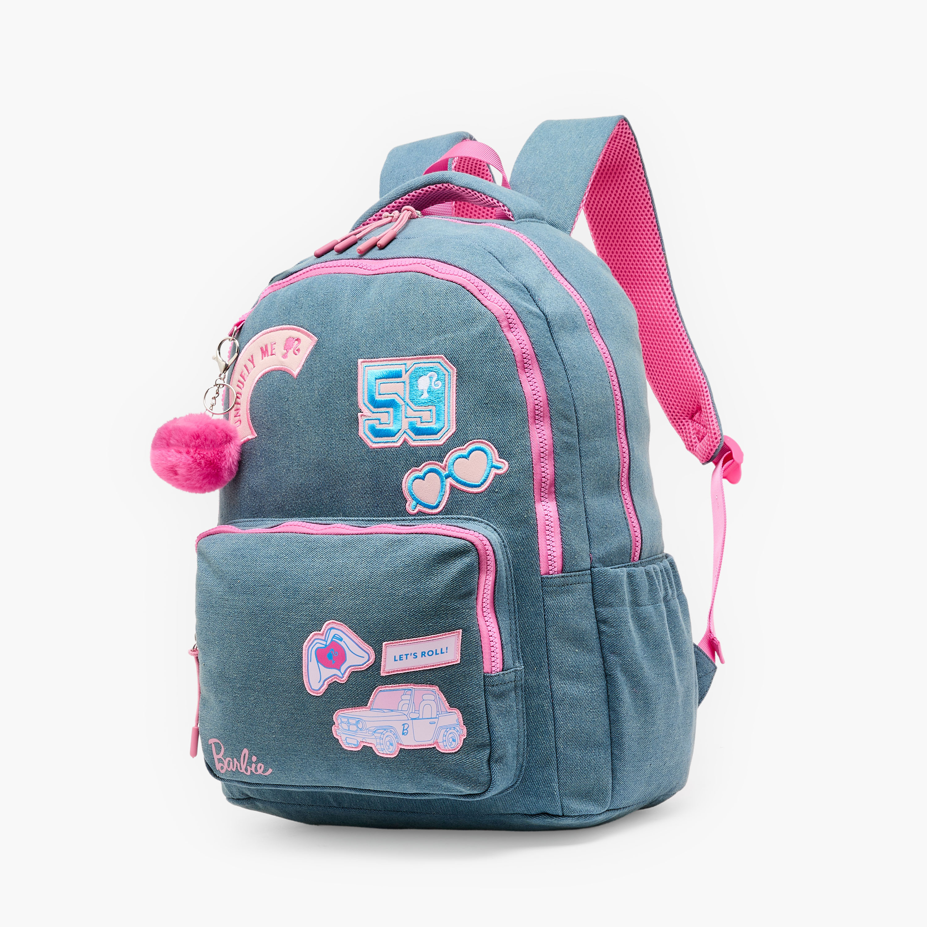 Barbie Print Backpack for Girls 8-12 Years with Padded Shoulder Straps - 17 inches-school-bagsandbackpacks-backpacks-image-8