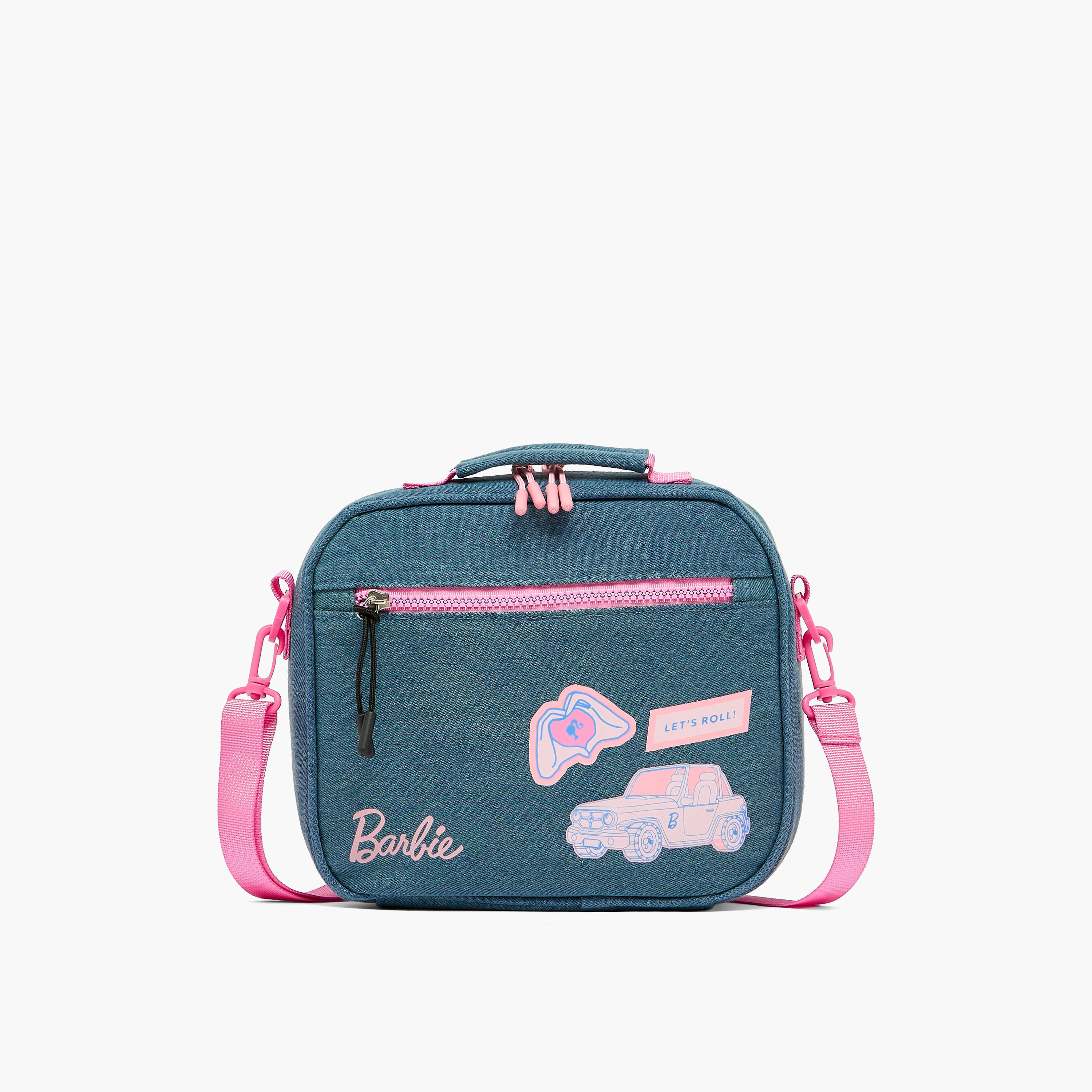 Barbie Print Lunch Bag for Girls 8-12 Years with Insulation Design-school-lunchessentials-lunchbags-image-1
