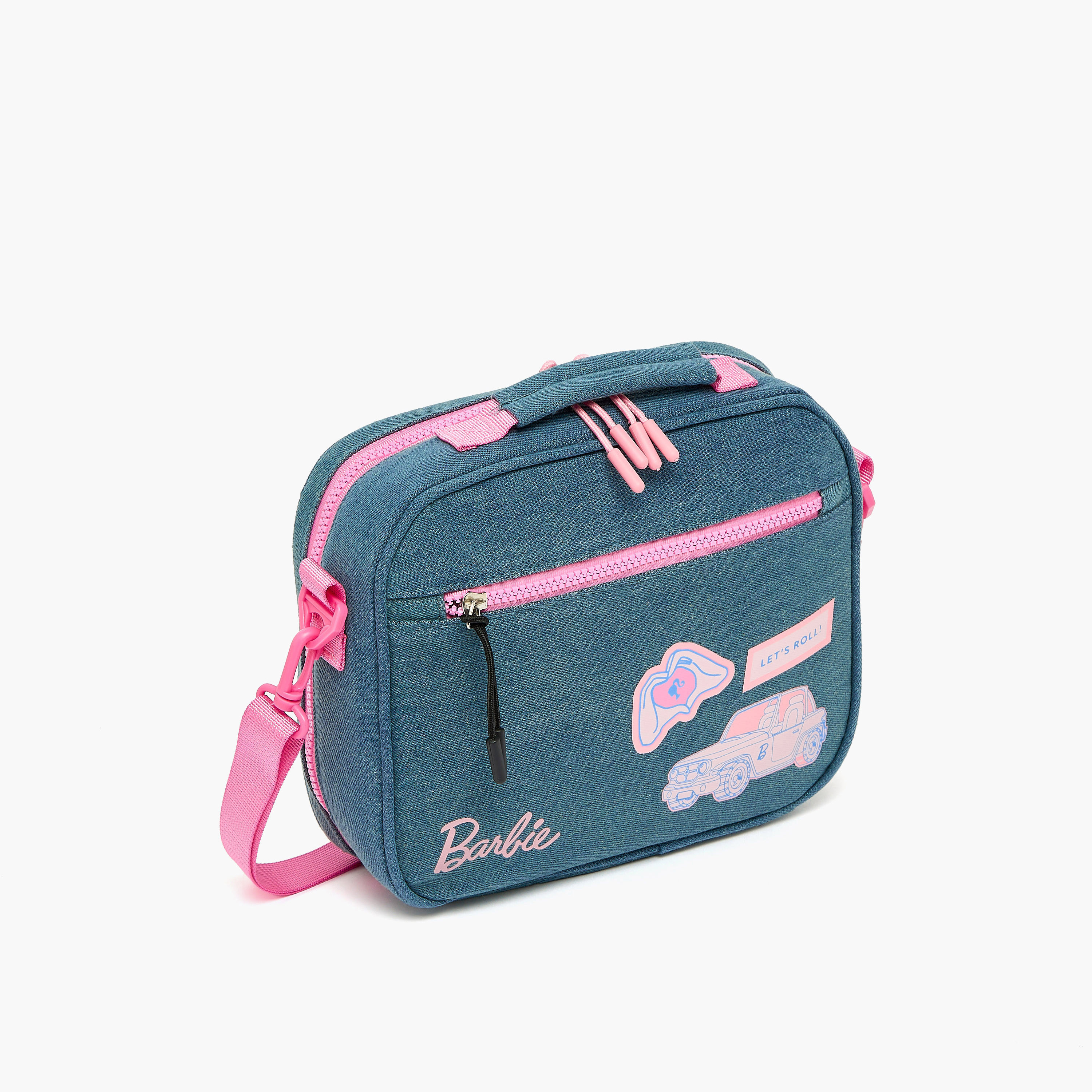 Barbie Print Lunch Bag for Girls 8-12 Years with Insulation Design-school-lunchessentials-lunchbags-image-2