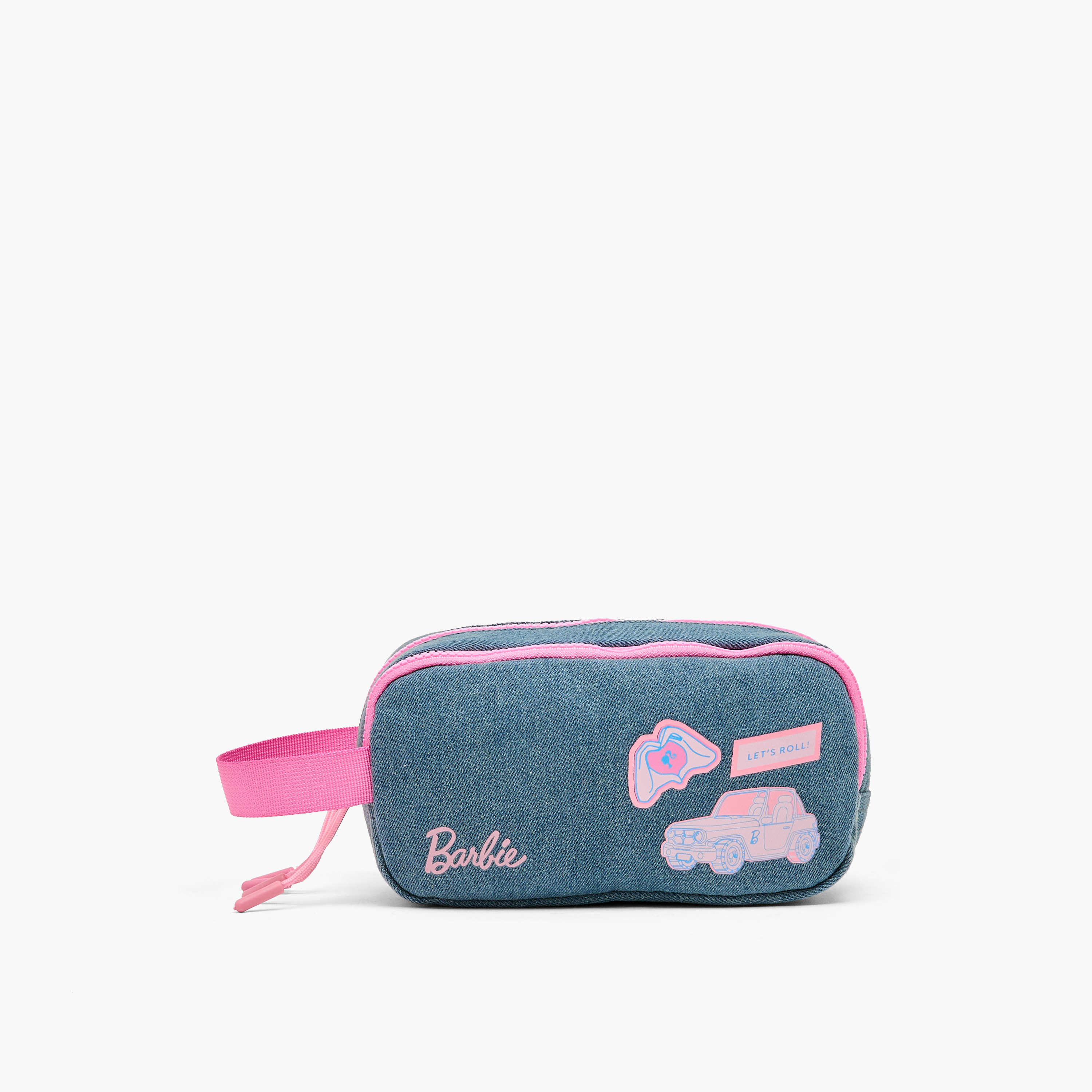 مقلمة باربي بقسمين-school-stationery-pencilcases-image-1