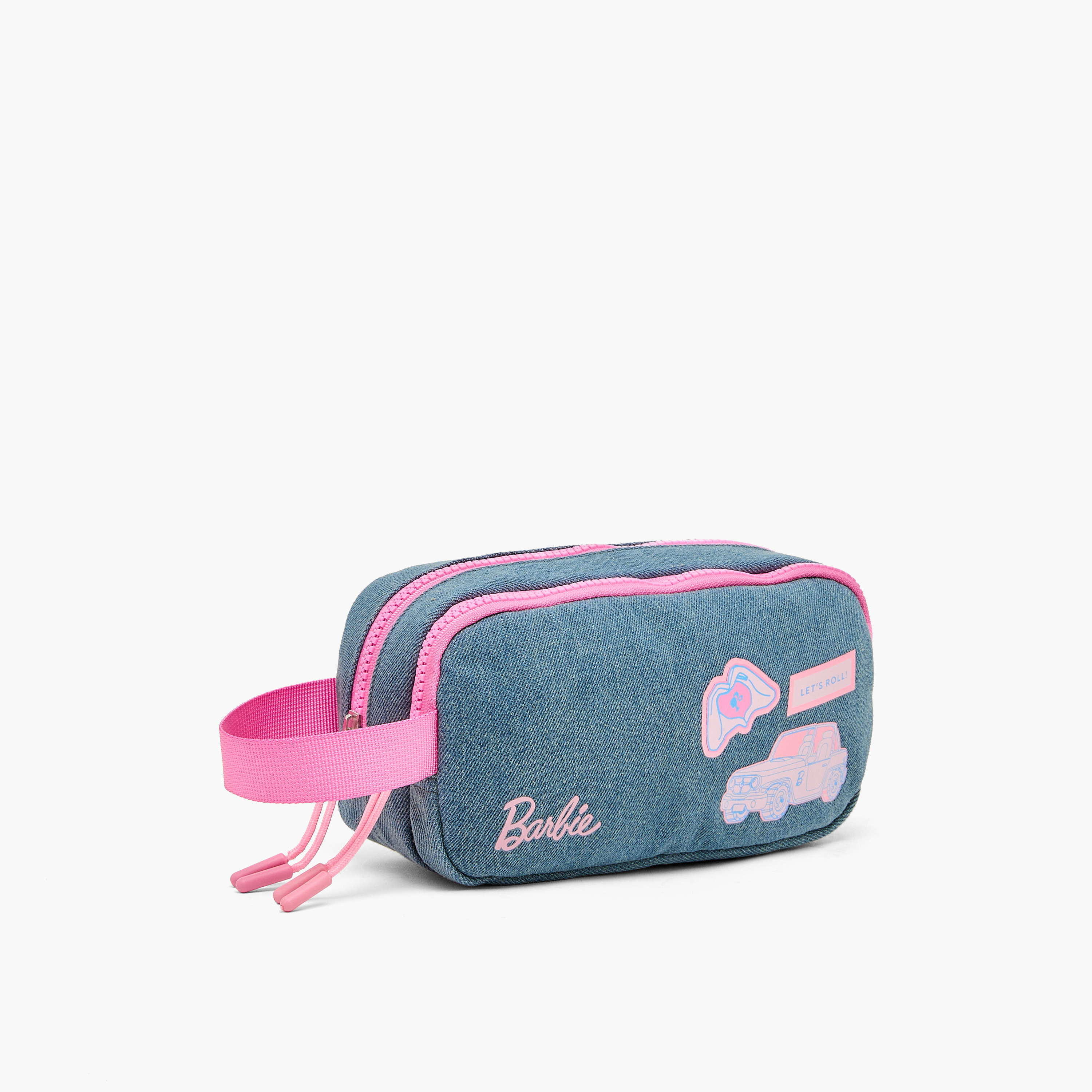 مقلمة باربي بقسمين-school-stationery-pencilcases-image-4