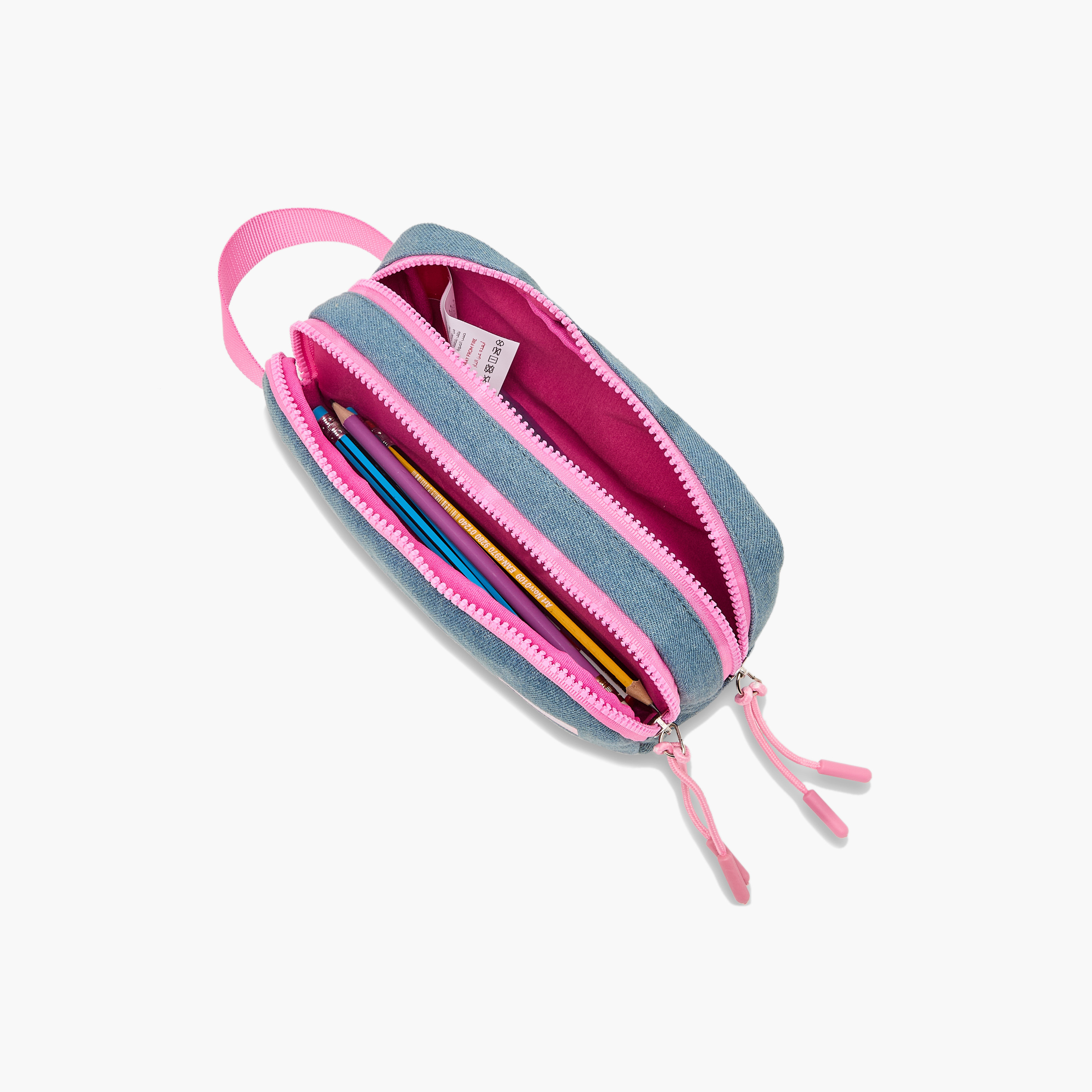 مقلمة باربي بقسمين-school-stationery-pencilcases-image-7