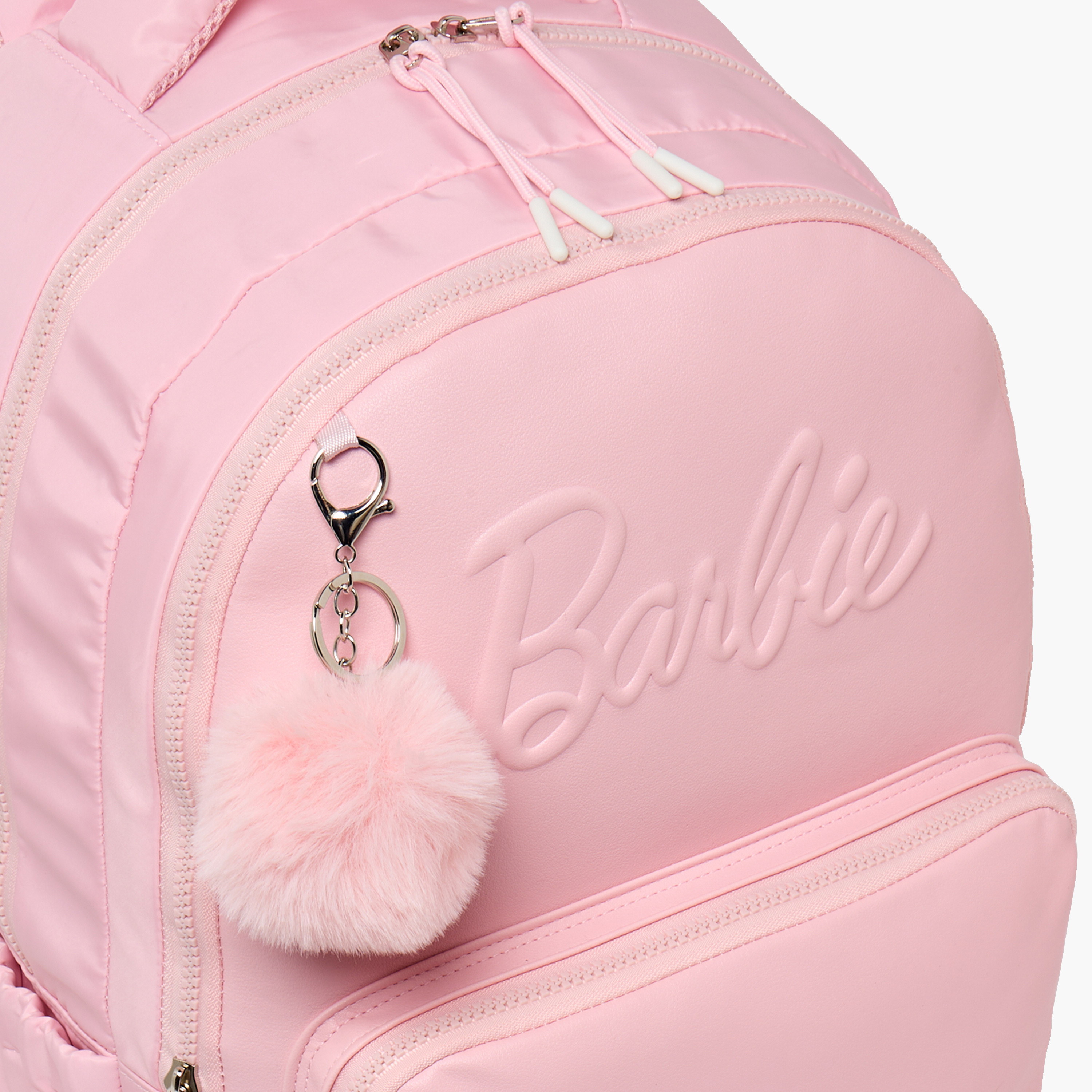 شنطة ظهر بحمالات كتف مبطنة ونقوش شعار للبنات 8-13 سنة من باربي-school-bagsandbackpacks-backpacks-image-6