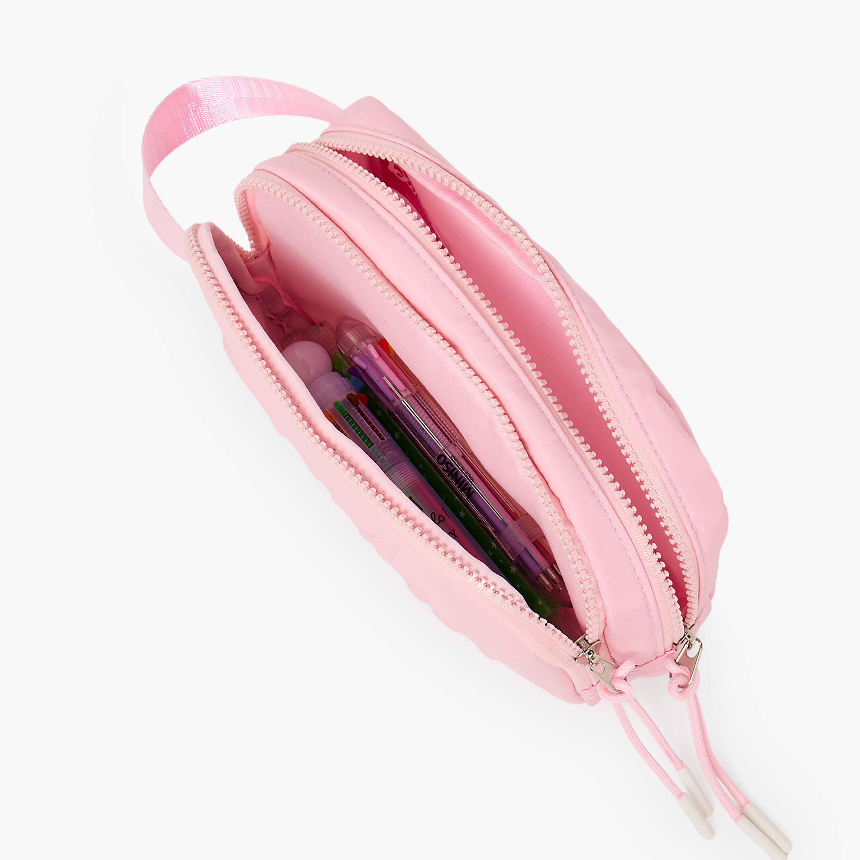 مقلمة بقسمين ونقوش باربي-school-stationery-pencilcases-image-8