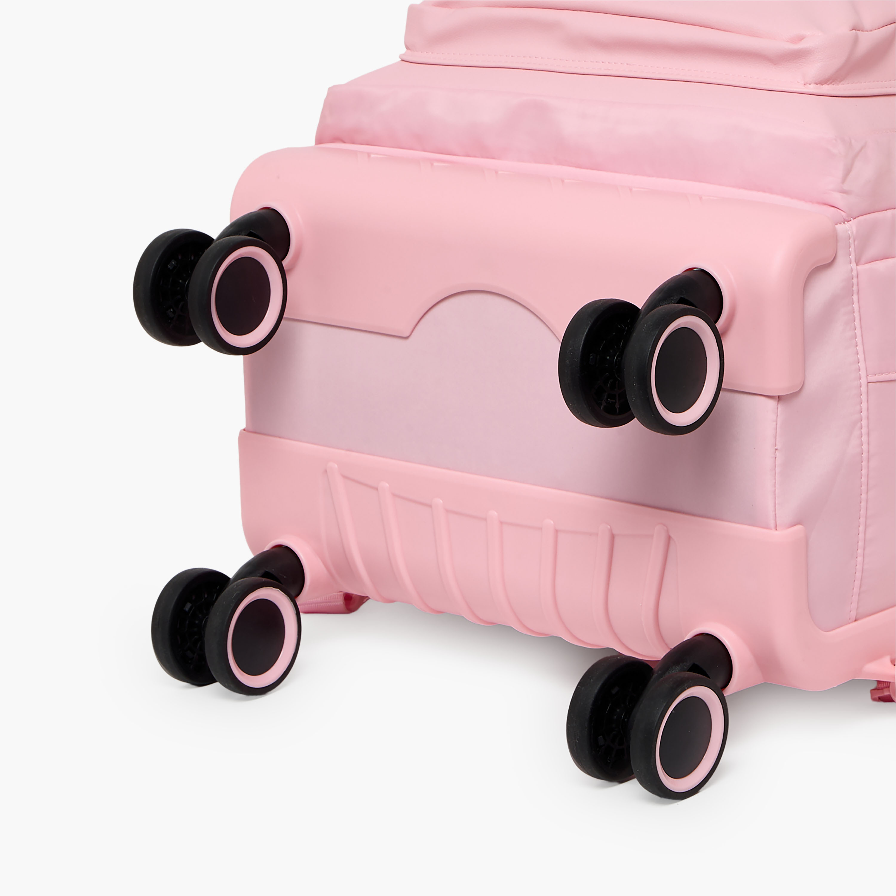 شنطة ترولي بنقوش شعار باربي للبنات 8-12 سنة مع مقبض قابل للسحب - 18 بوصة-school-bagsandbackpacks-trolleybags-image-11