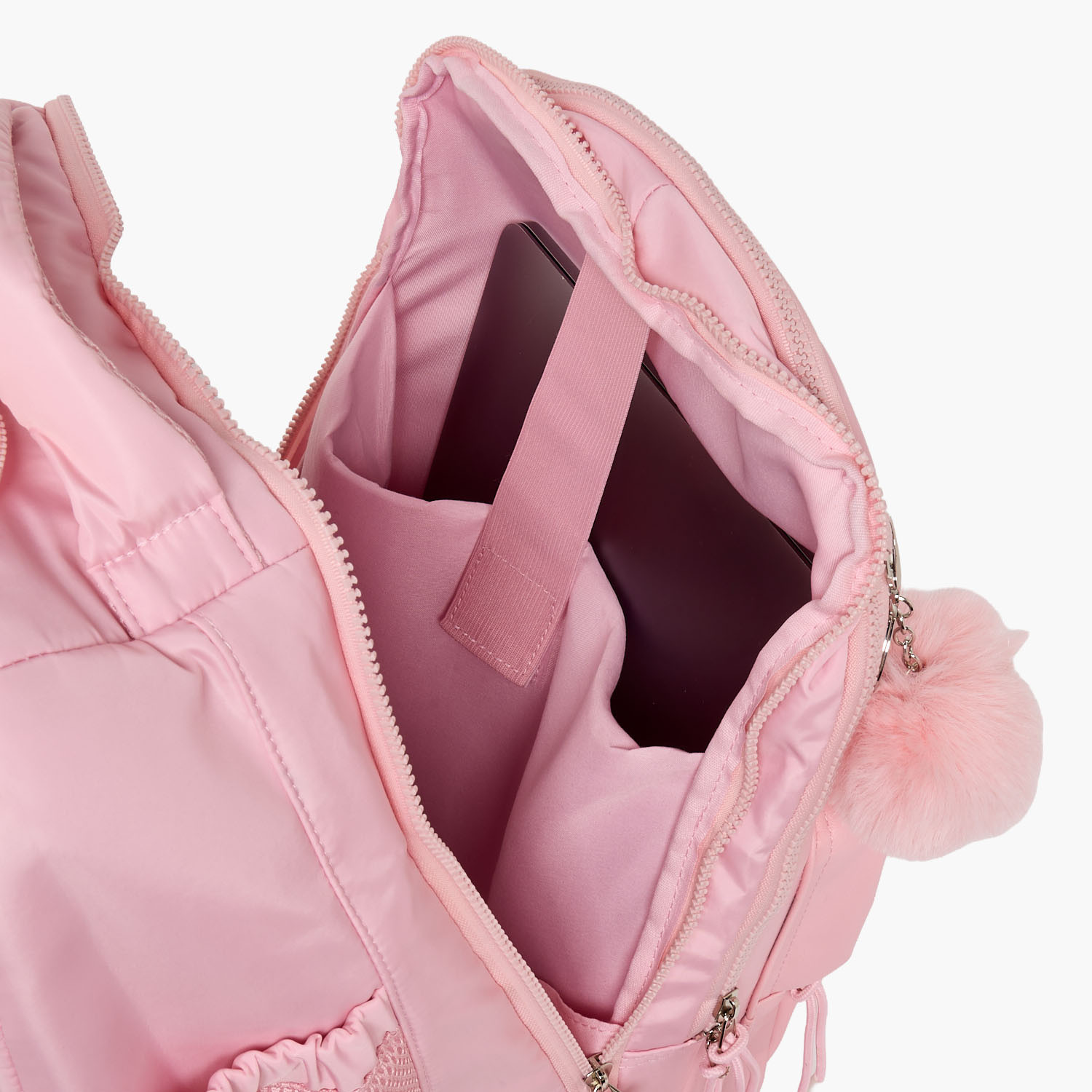 شنطة ترولي بنقوش شعار باربي للبنات 8-12 سنة مع مقبض قابل للسحب - 18 بوصة-school-bagsandbackpacks-trolleybags-image-6