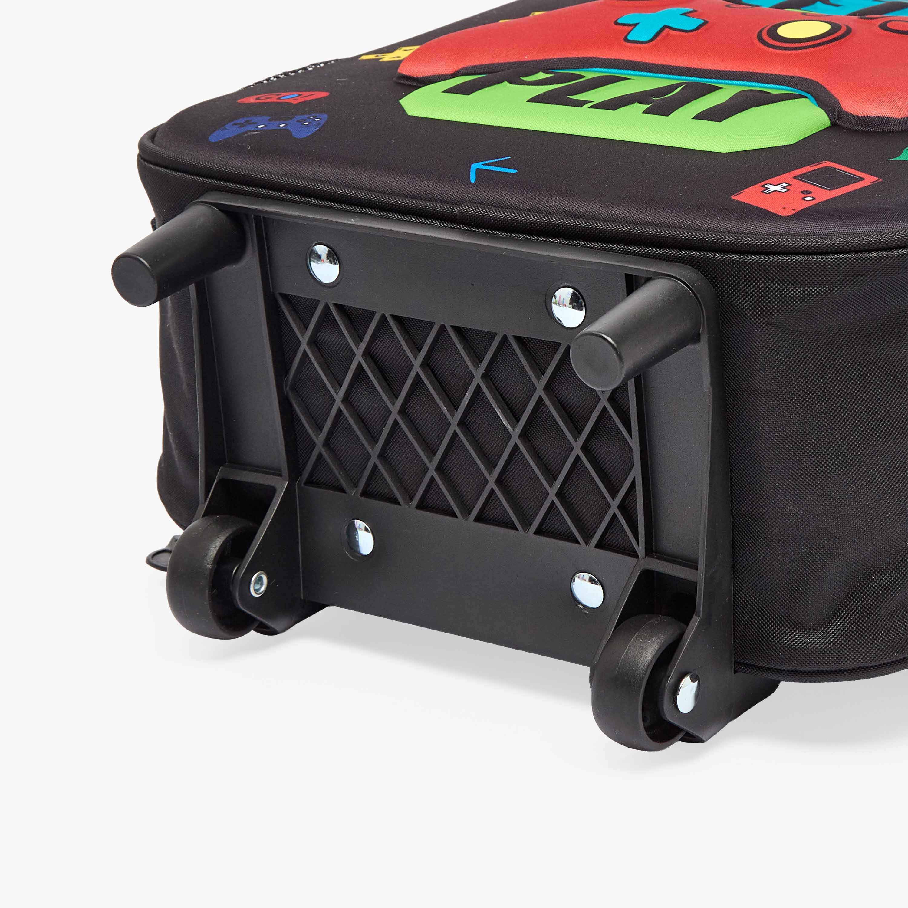 شنطة ترولي بطبعات ألعاب للأولاد بعمر 5-8 سنوات من جونيورز - 14 بوصة-school-bagsandbackpacks-trolleybags-image-11