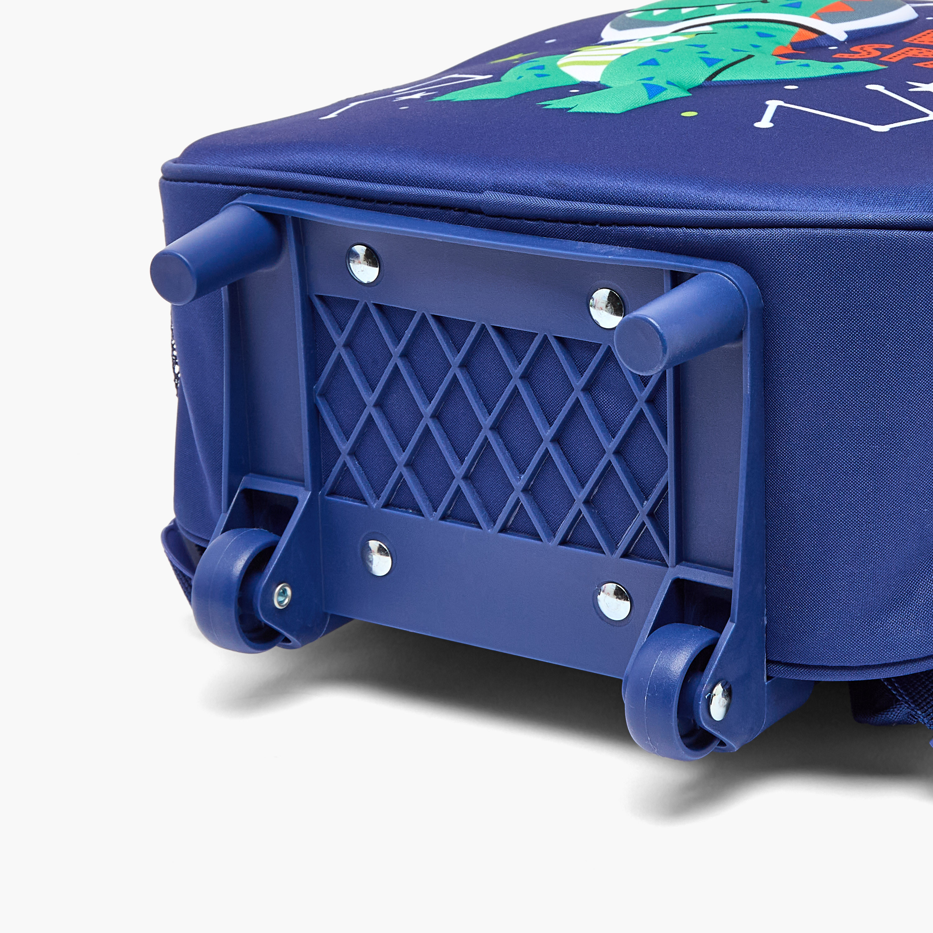 Juniors Dinosaur Print Trolley Bag for Boys 3-5 Years with Lunch Bag and Pencil Pouch - 14 inches-school-bagsandbackpacks-trolleybags-image-10
