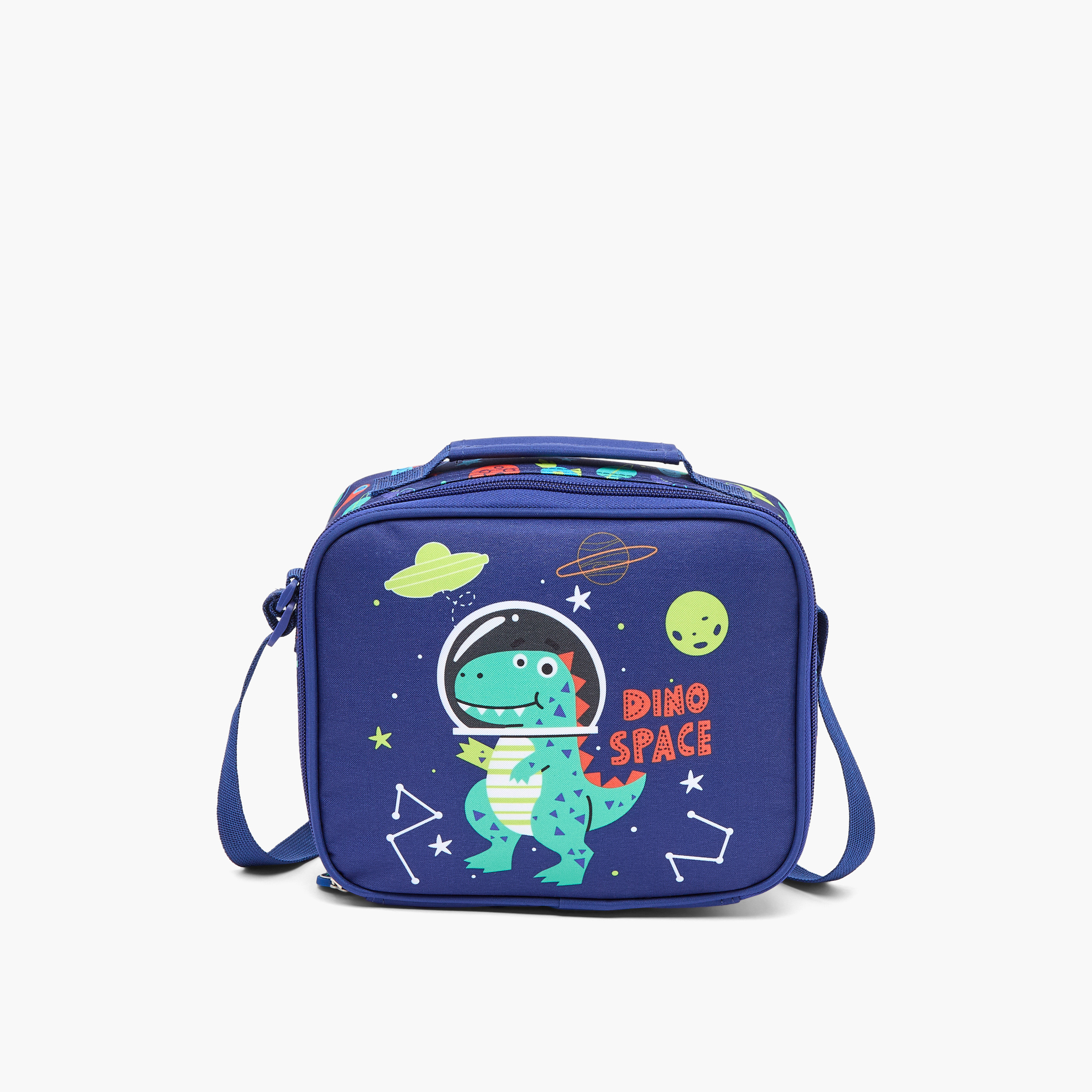 Juniors Dinosaur Print Trolley Bag for Boys 3-5 Years with Lunch Bag and Pencil Pouch - 14 inches-school-bagsandbackpacks-trolleybags-image-12