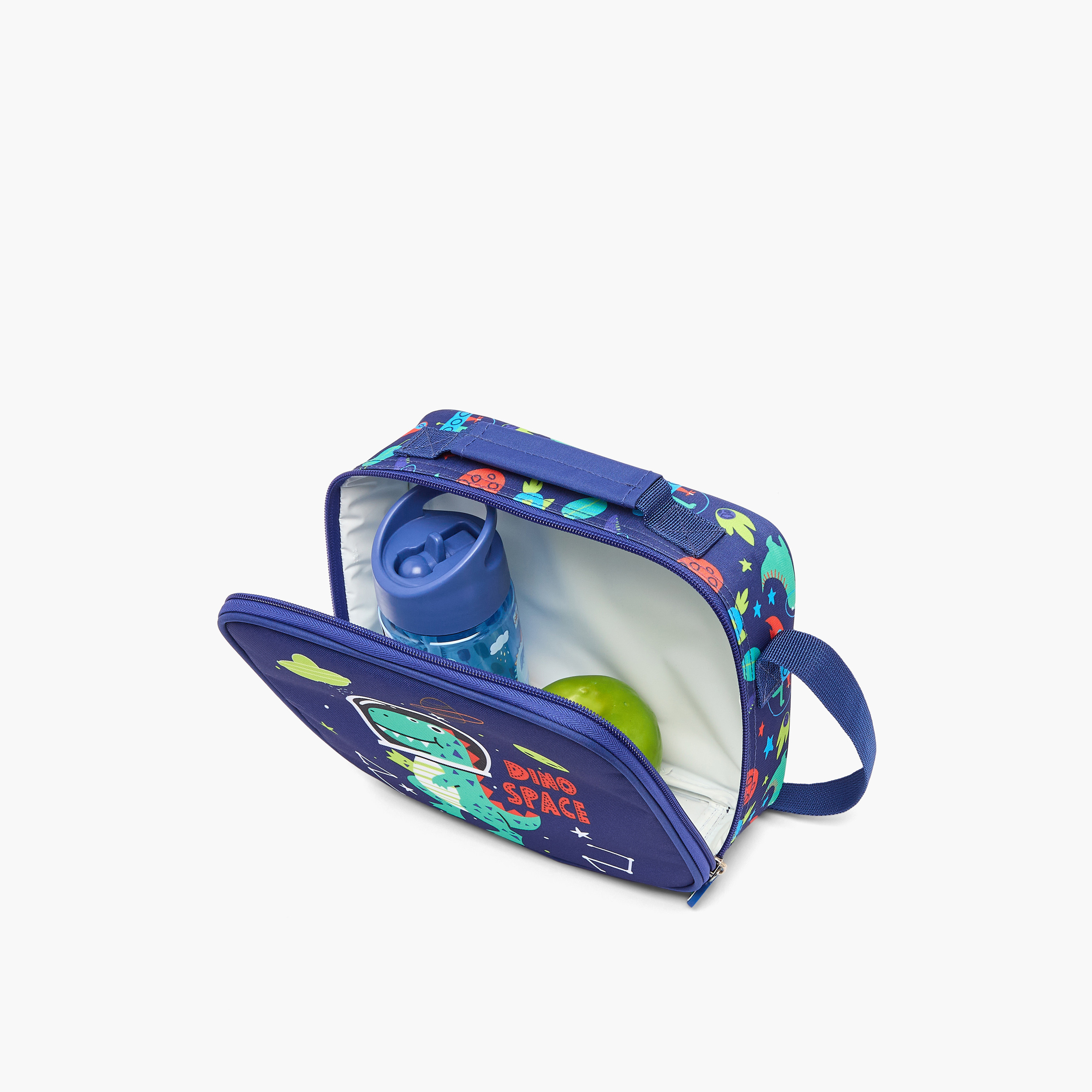 Juniors Dinosaur Print Trolley Bag for Boys 3-5 Years with Lunch Bag and Pencil Pouch - 14 inches-school-bagsandbackpacks-trolleybags-image-13