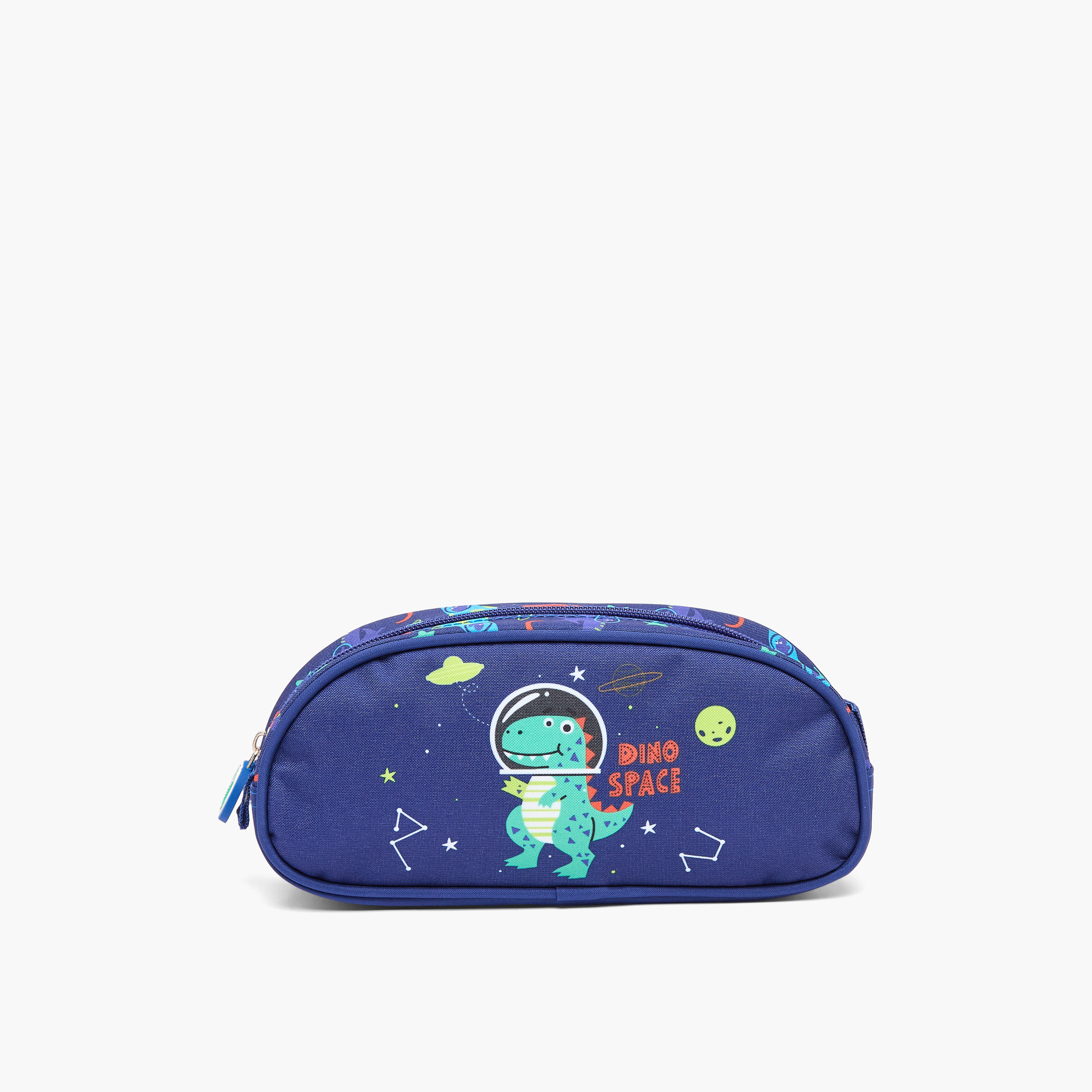 Juniors Dinosaur Print Trolley Bag for Boys 3-5 Years with Lunch Bag and Pencil Pouch - 14 inches-school-bagsandbackpacks-trolleybags-image-14
