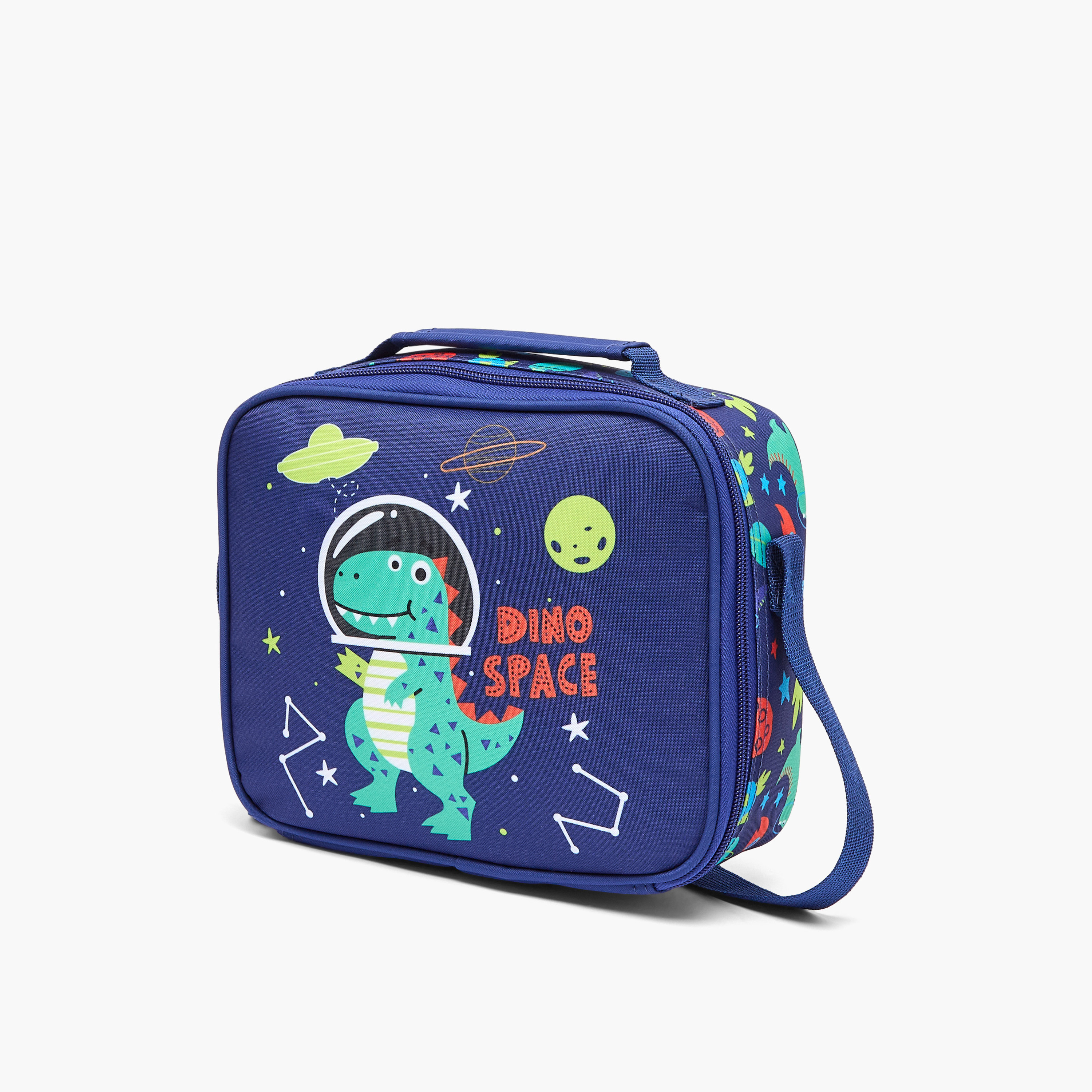 Juniors Dinosaur Print Trolley Bag for Boys 3-5 Years with Lunch Bag and Pencil Pouch - 14 inches-school-bagsandbackpacks-trolleybags-image-15