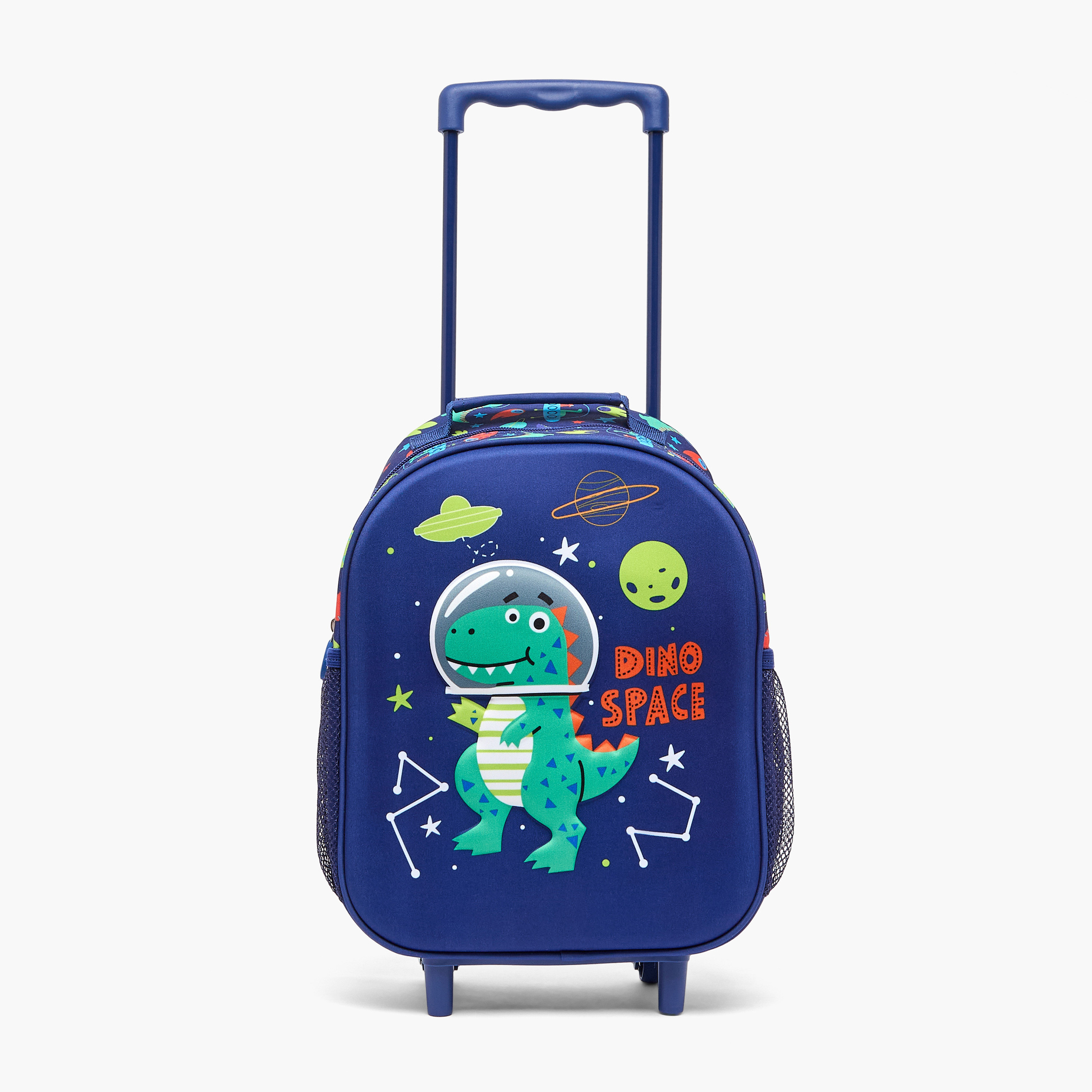 Juniors Dinosaur Print Trolley Bag for Boys 3-5 Years with Lunch Bag and Pencil Pouch - 14 inches-school-bagsandbackpacks-trolleybags-image-3