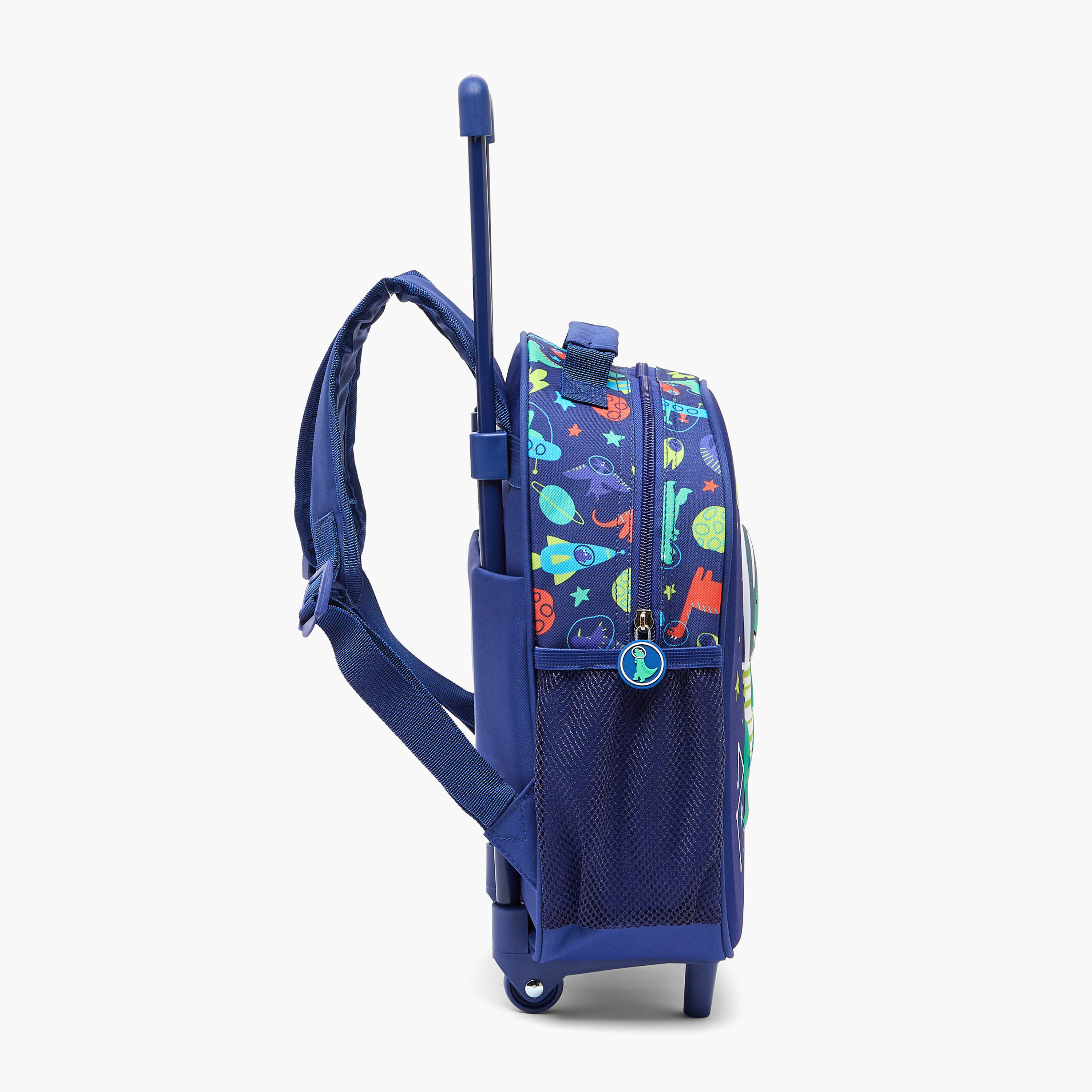 Juniors Dinosaur Print Trolley Bag for Boys 3-5 Years with Lunch Bag and Pencil Pouch - 14 inches-school-bagsandbackpacks-trolleybags-image-6